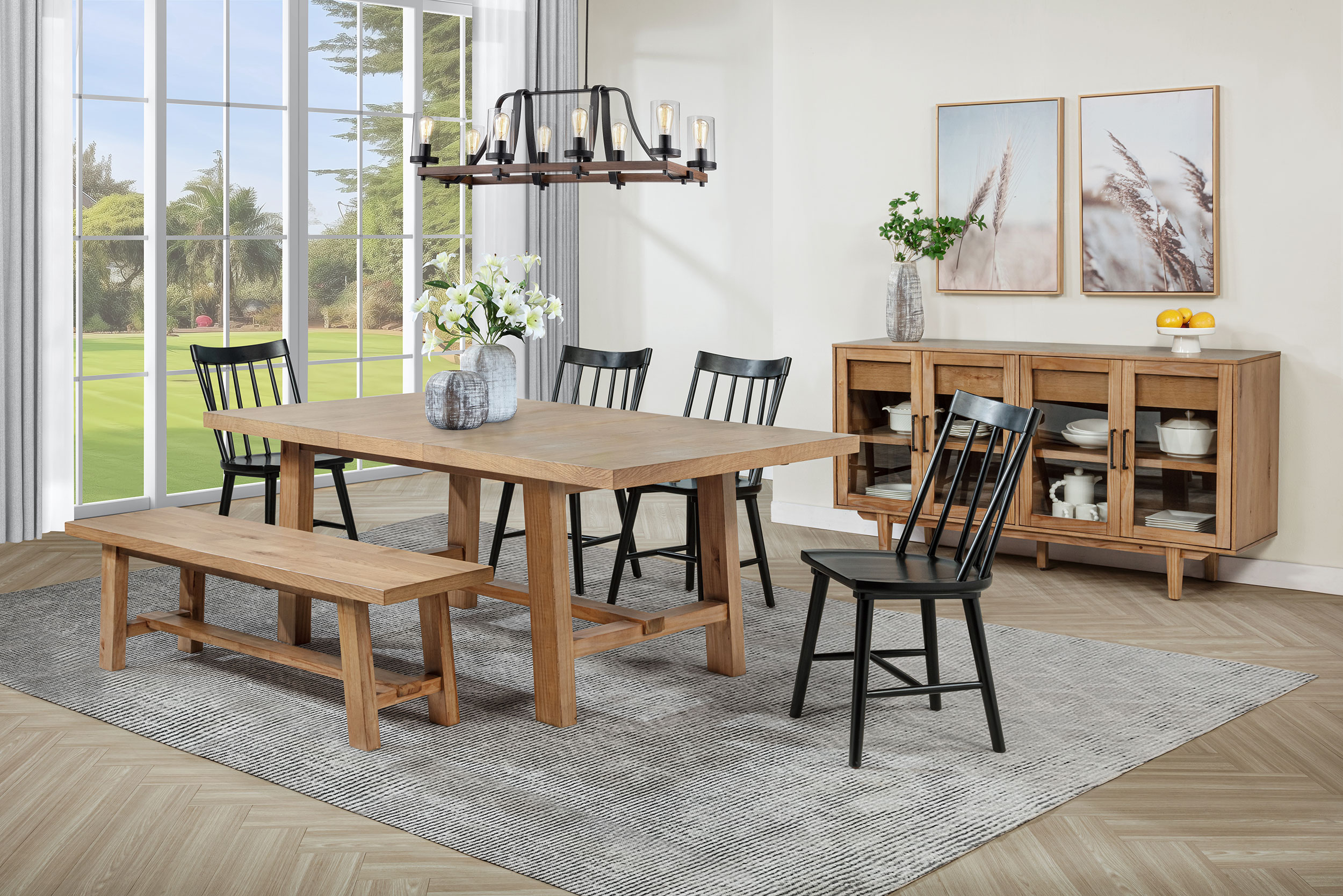 Middleton DINING TABLE 6 PC SET