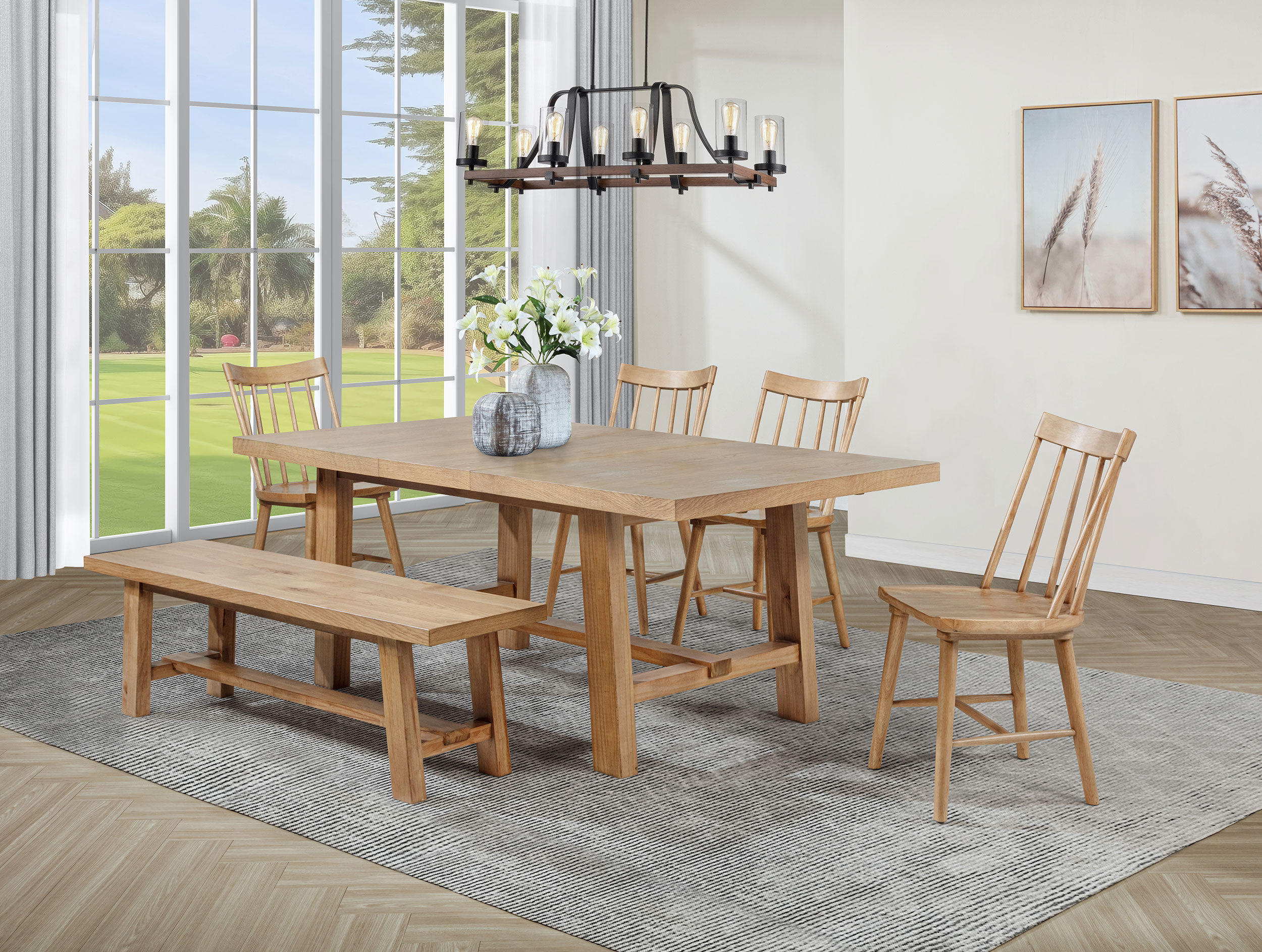 Middleton DINING TABLE 6 PC SET