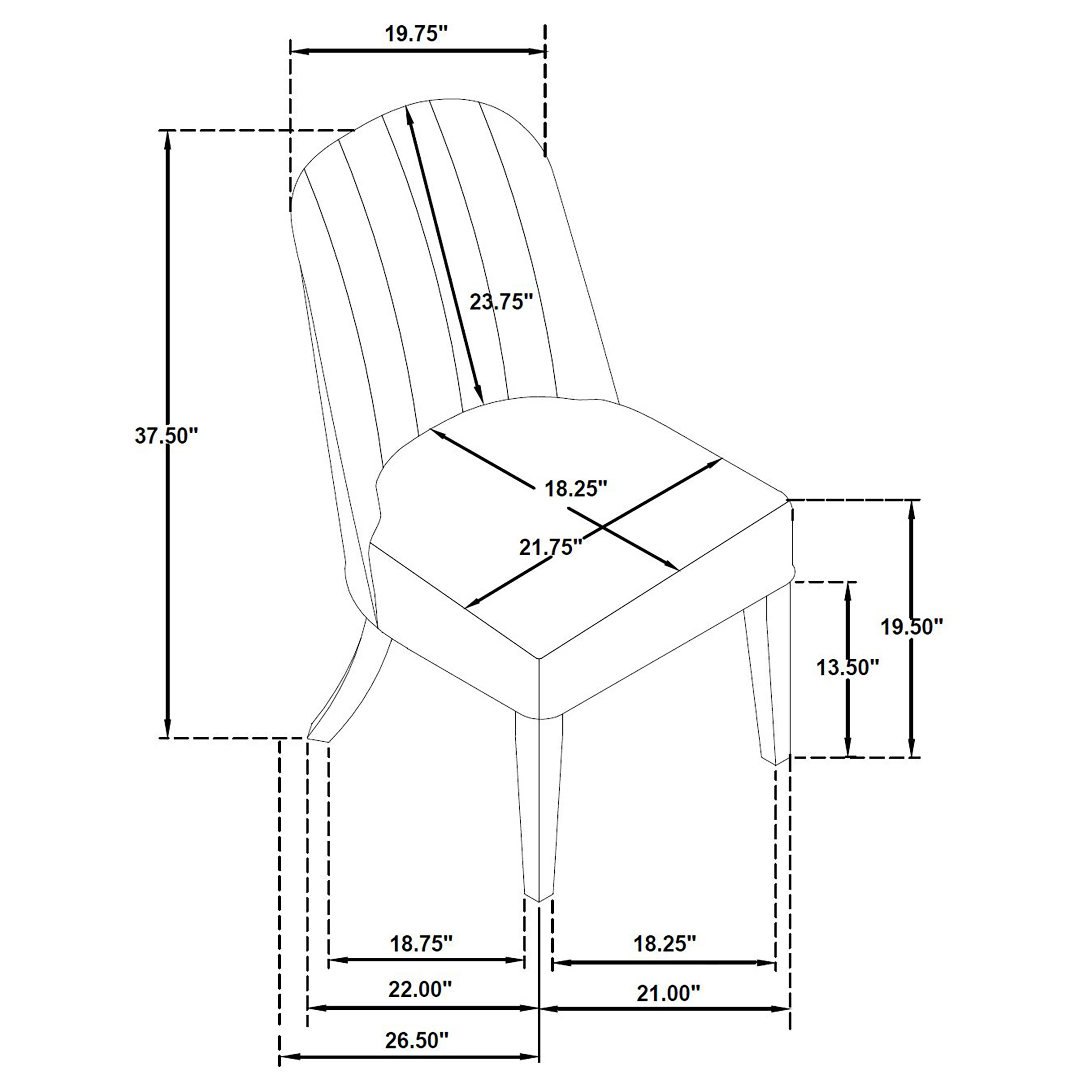 Leandro 7 PC DINING SET