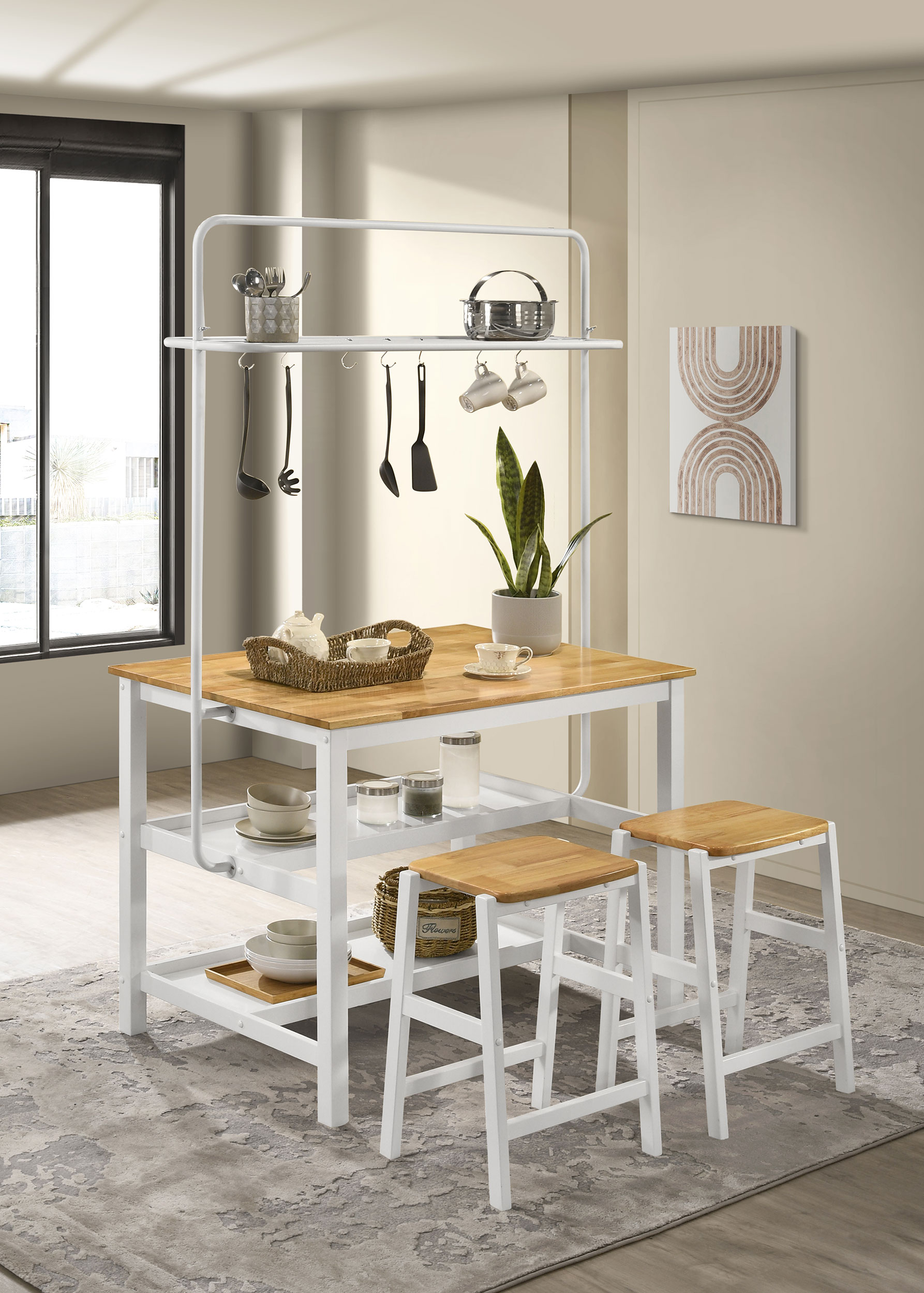 Edgeworth 3 PC KITCHEN ISLAND SET