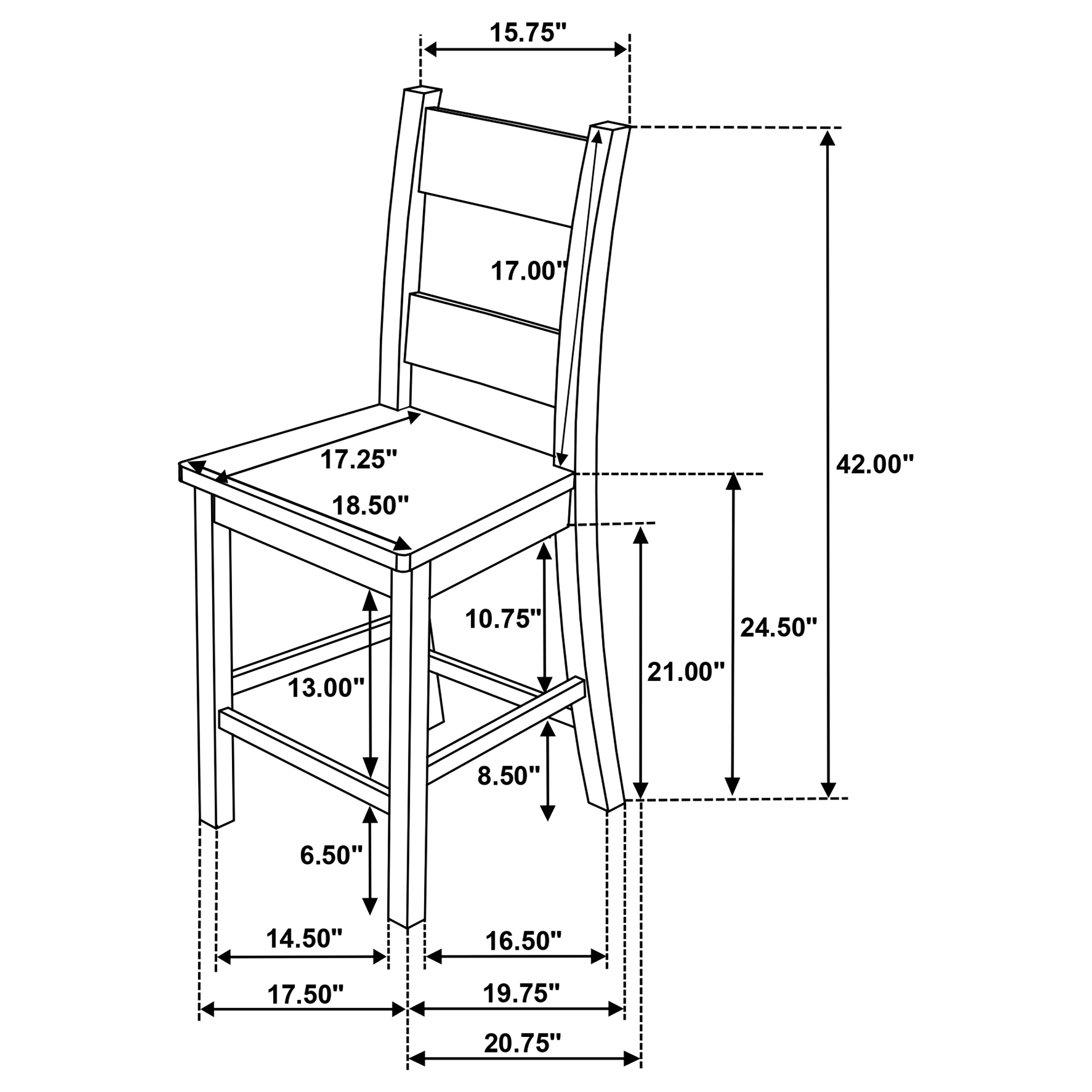 Cardova 5 PC COUNTER HEIGHT DINING SET