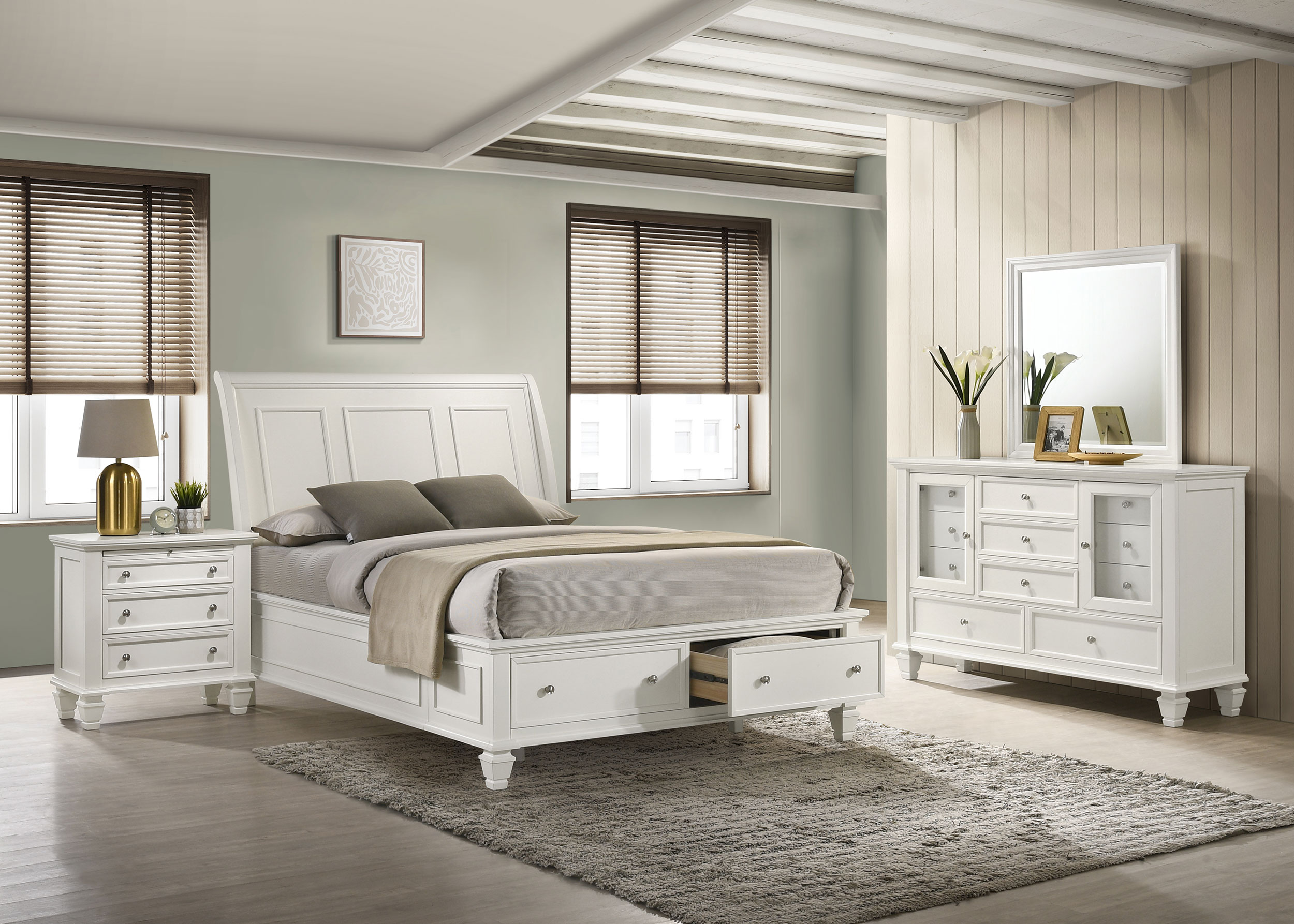 Sandy Beach EASTERN KING BED 4 PC SET