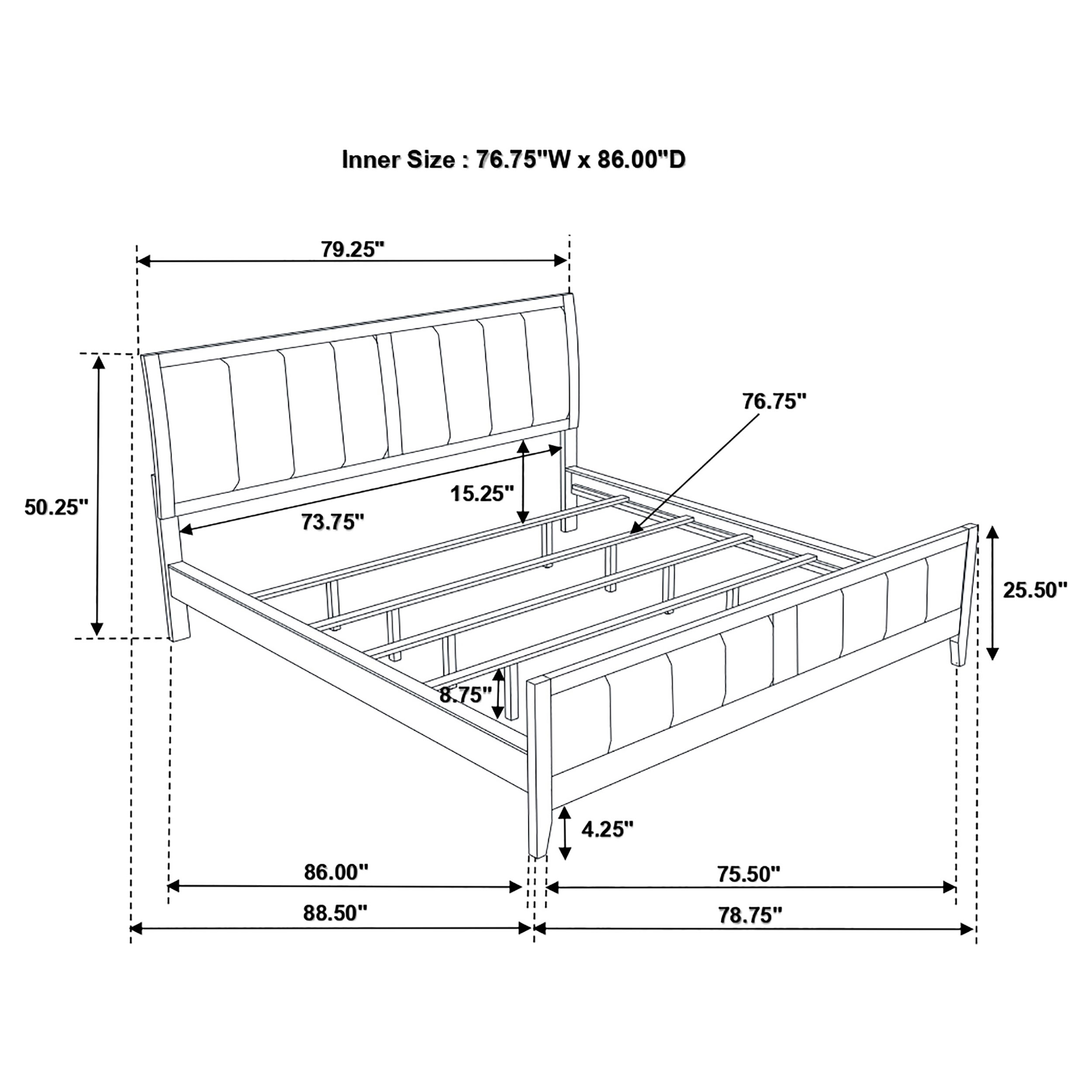 Carlton CALIFORNIA KING BED 4 PC SET