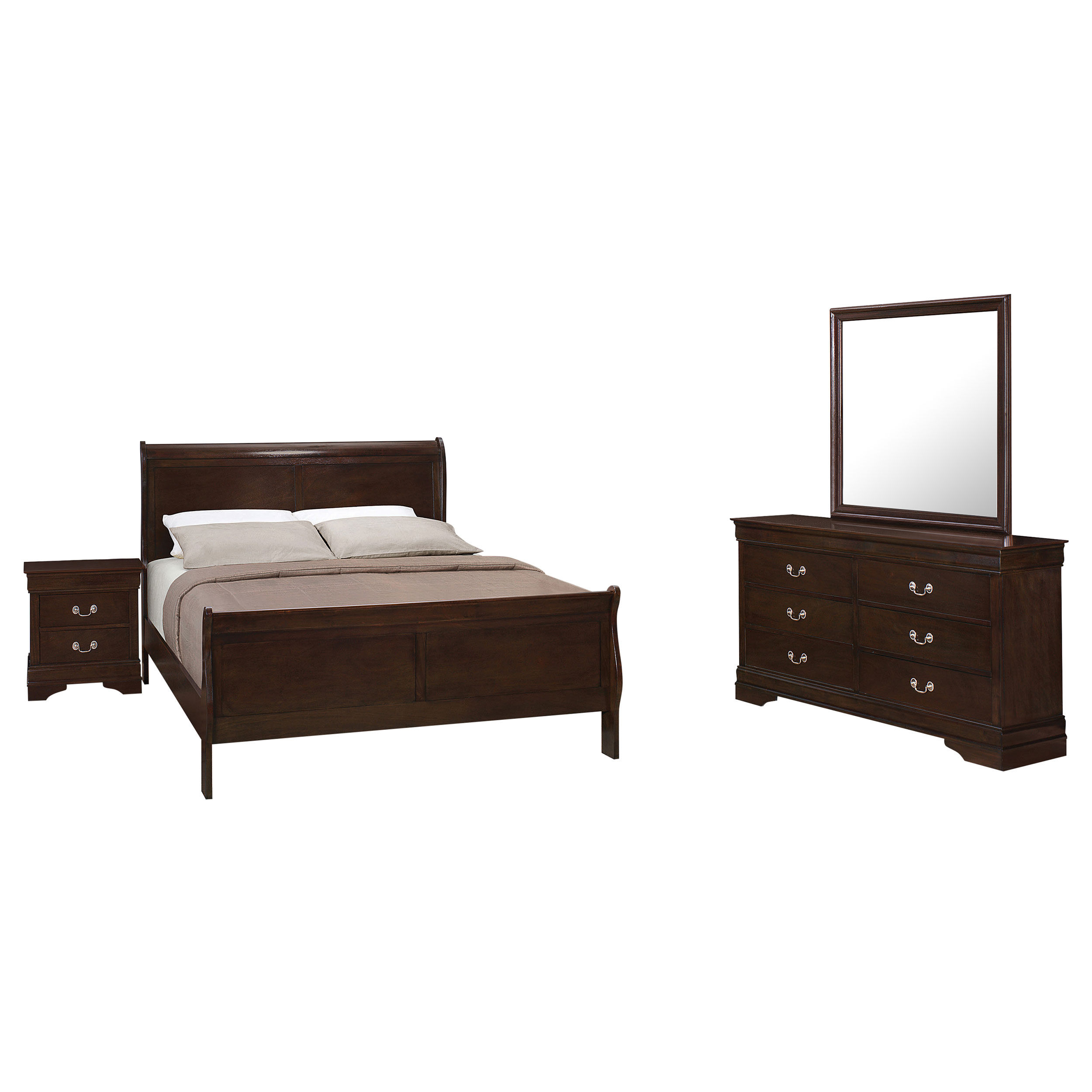 Louis Philippe FULL BED 4 PC SET