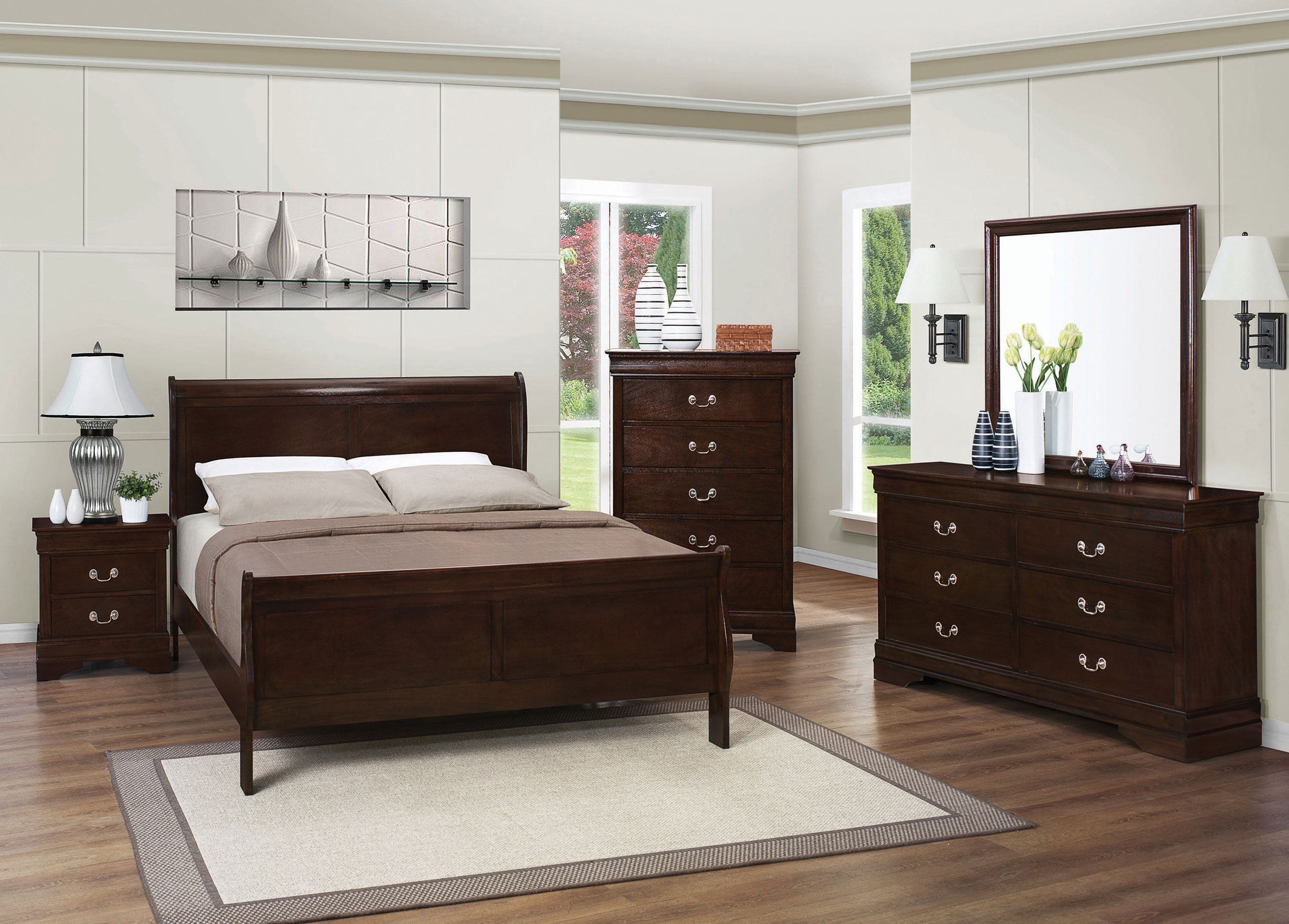 Louis Philippe FULL BED 5 PC SET