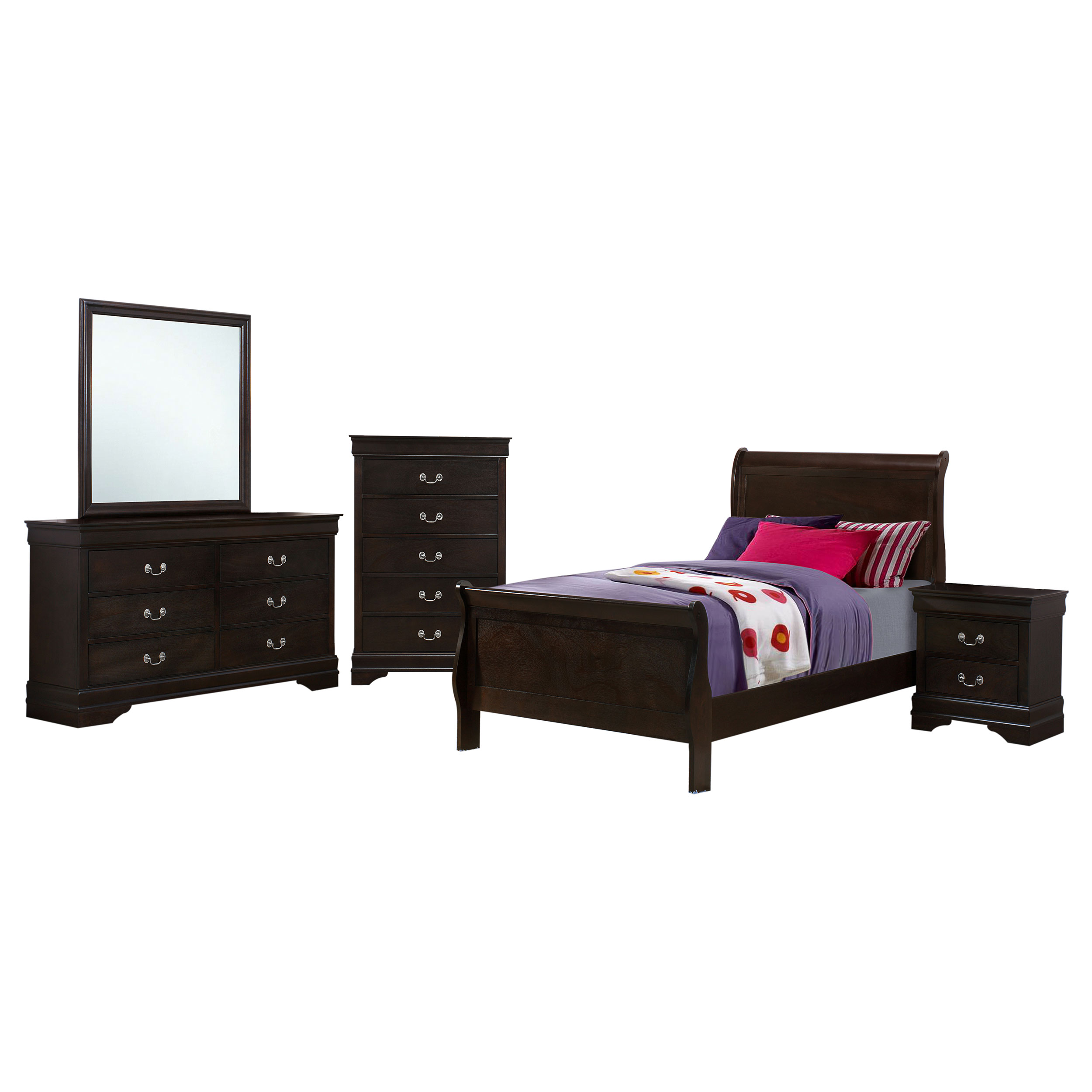 Louis Philippe TWIN BED 5 PC SET