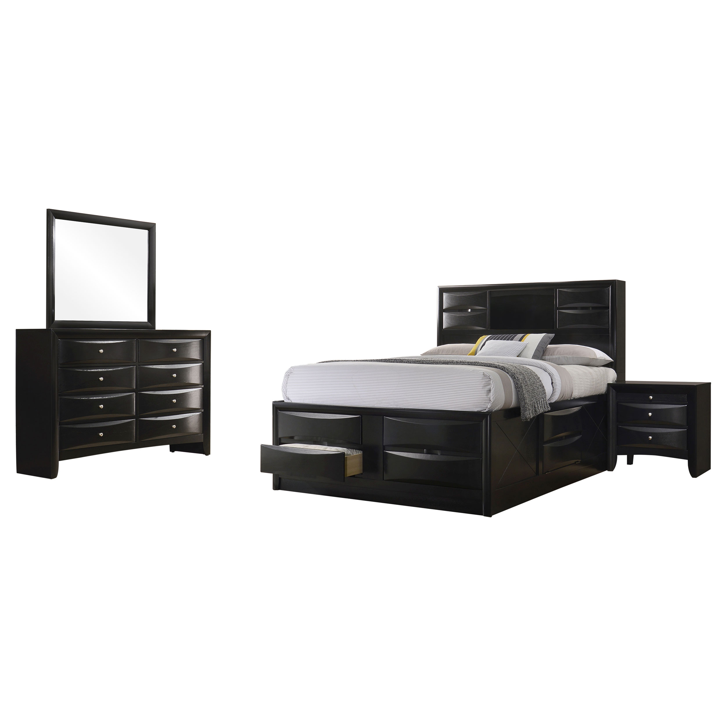 Briana CALIFORNIA KING BED 4 PC SET