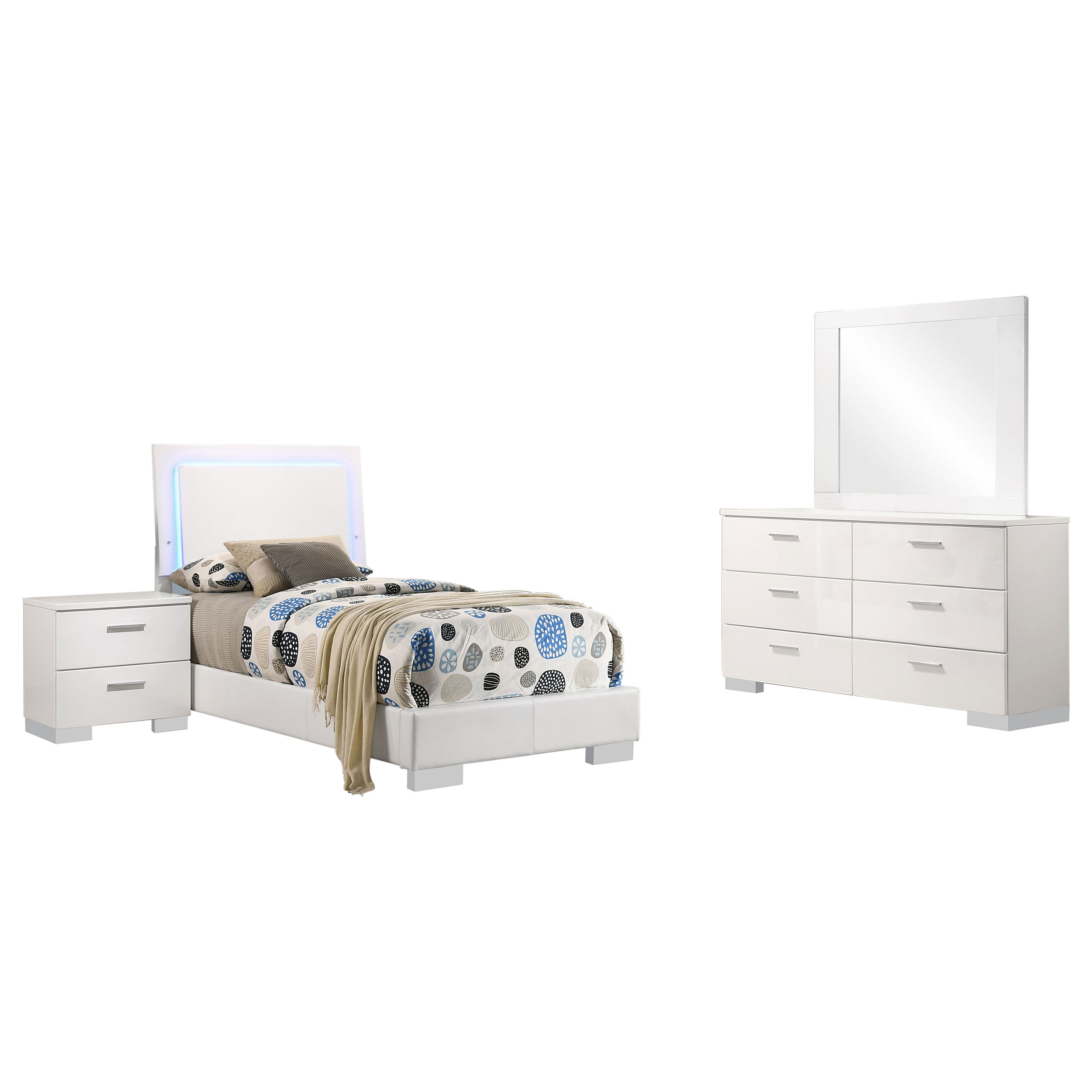 Felicity TWIN BED 4 PC SET