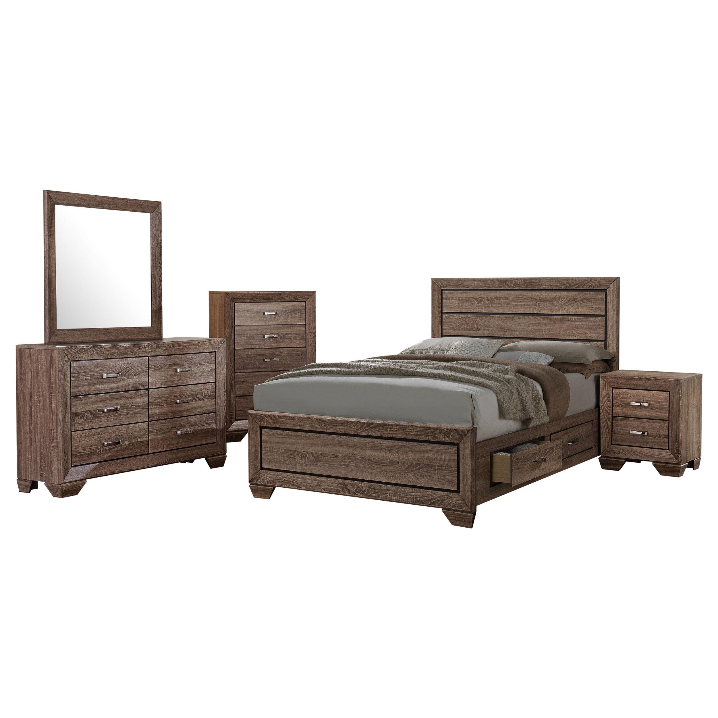 Kauffman EASTERN KING BED 5 PC SET