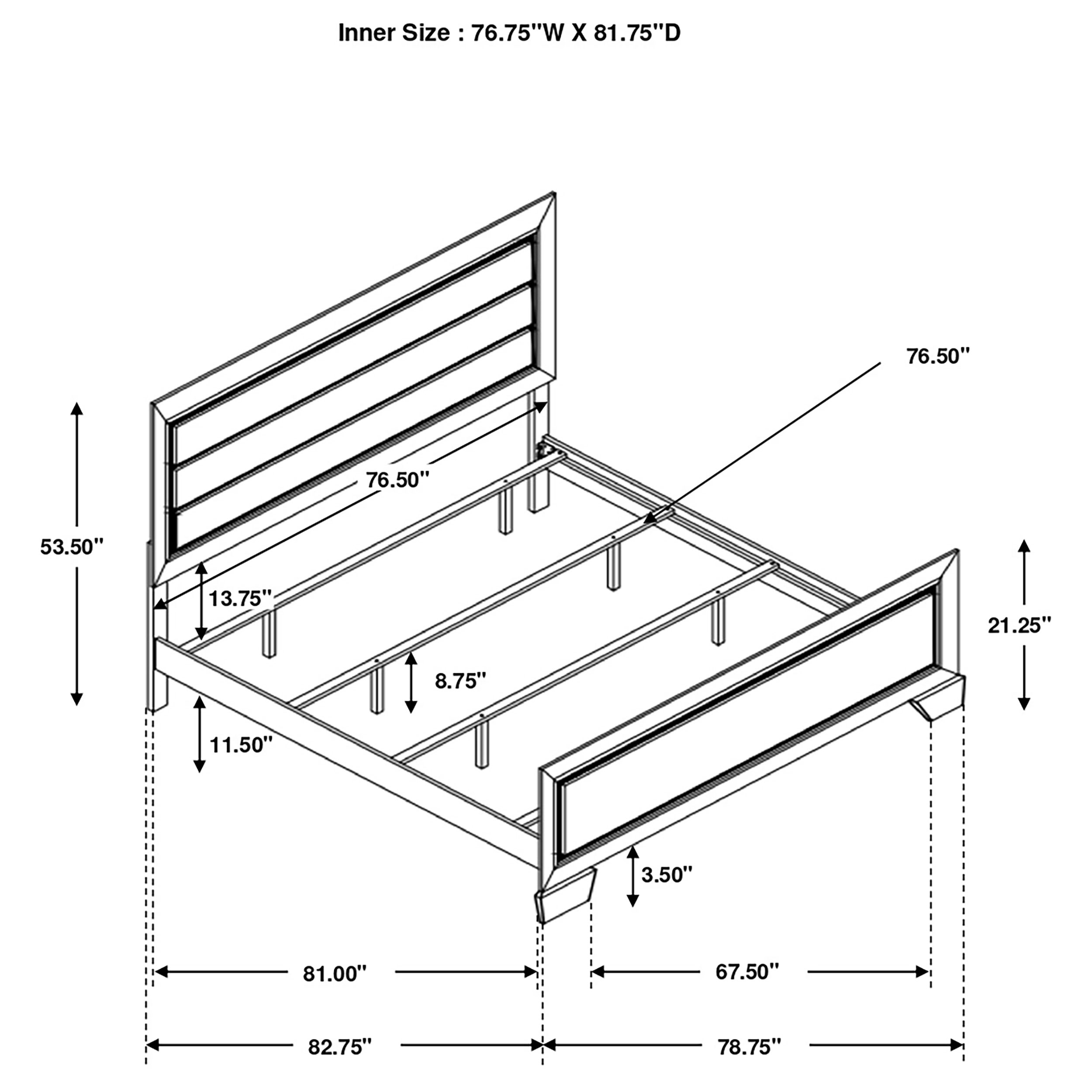 Kauffman EASTERN KING BED 5 PC SET