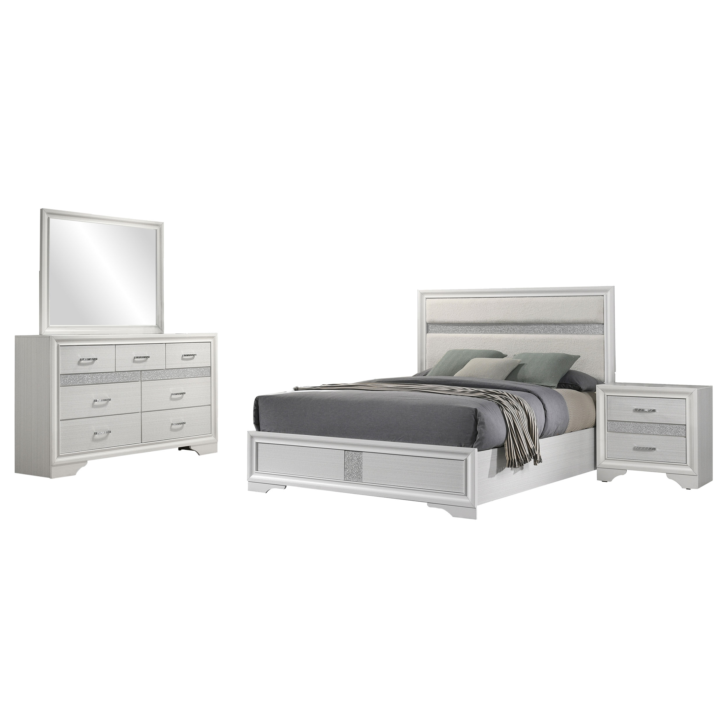 Miranda CALIFORNIA KING BED 4 PC SET