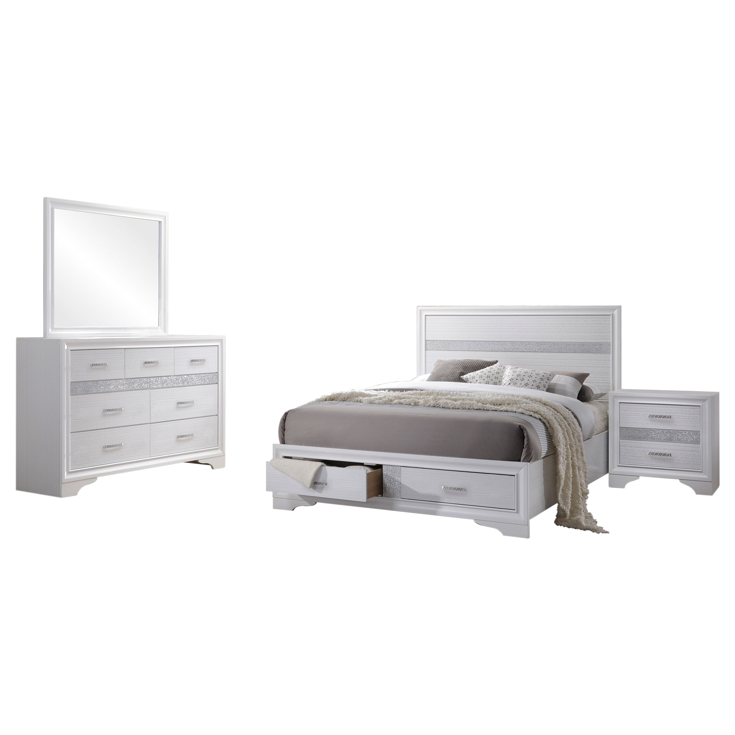 Miranda EASTERN KING BED 4 PC SET
