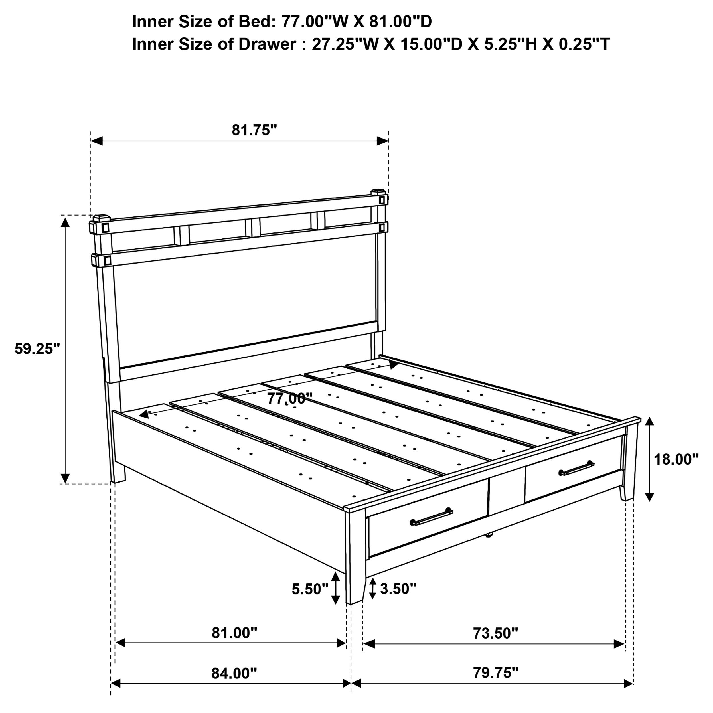 Hazlewood EASTERN KING BED 5 PC SET