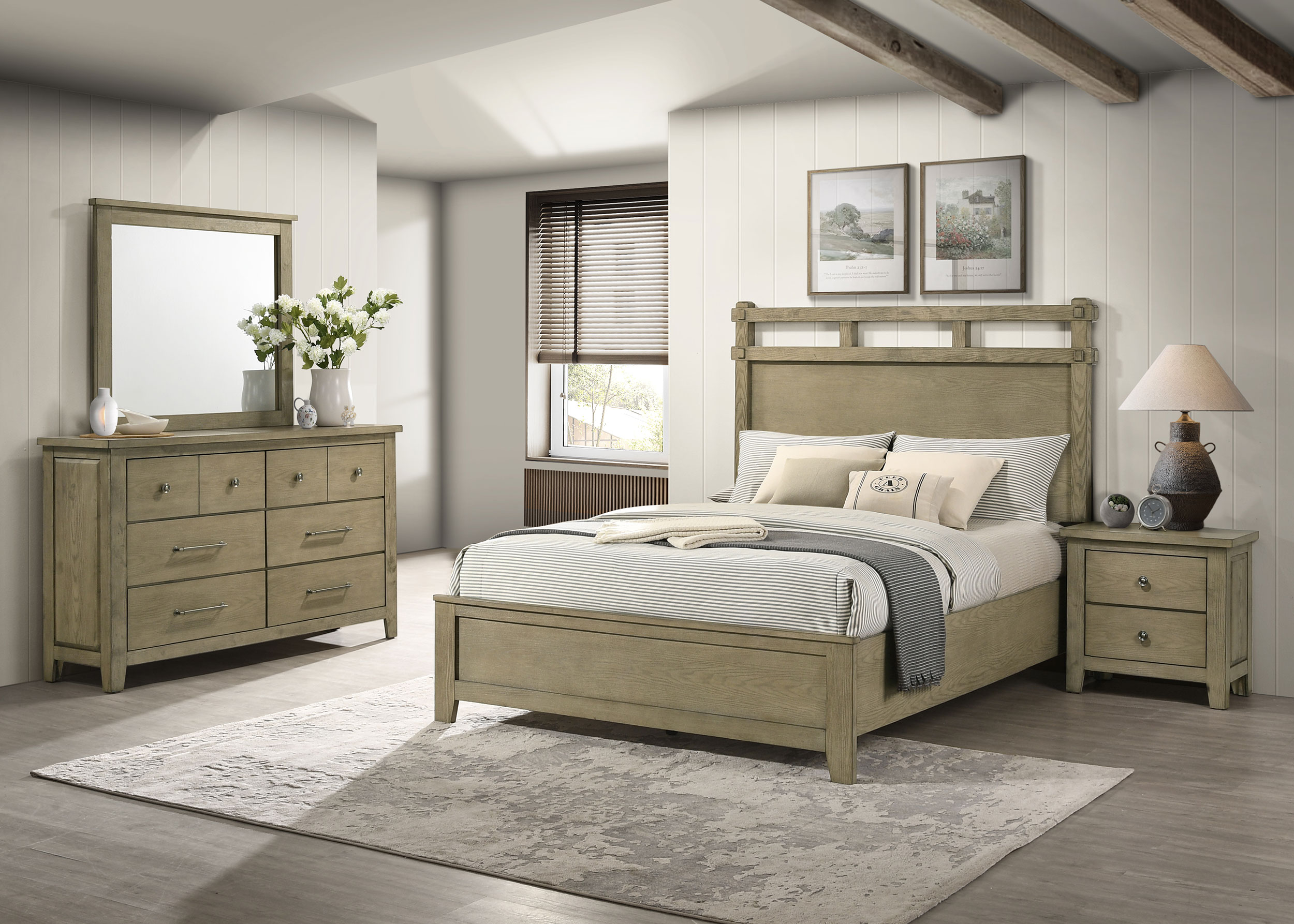 Hazlewood QUEEN BED 4 PC SET