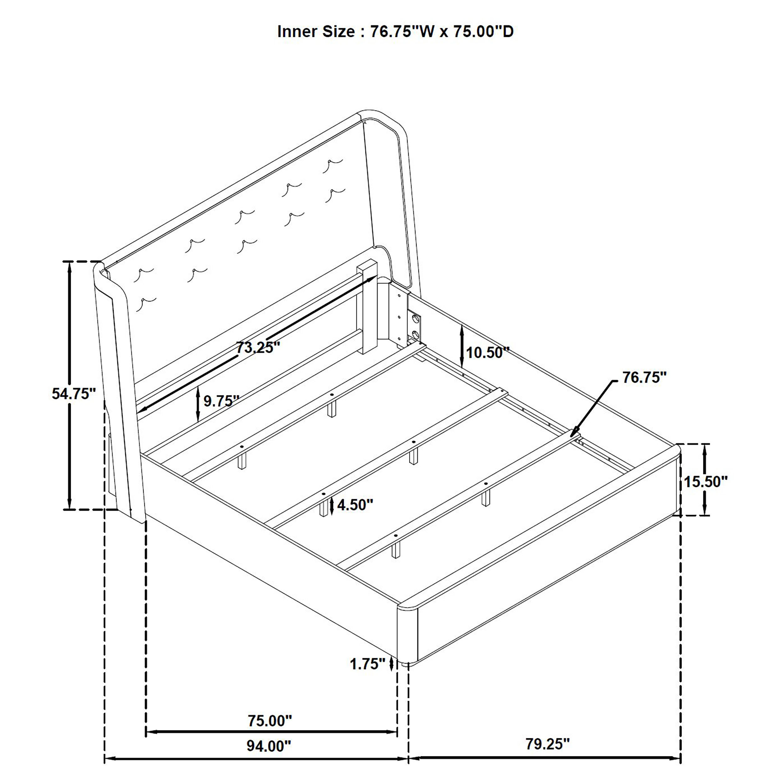 Leandro EASTERN KING BED