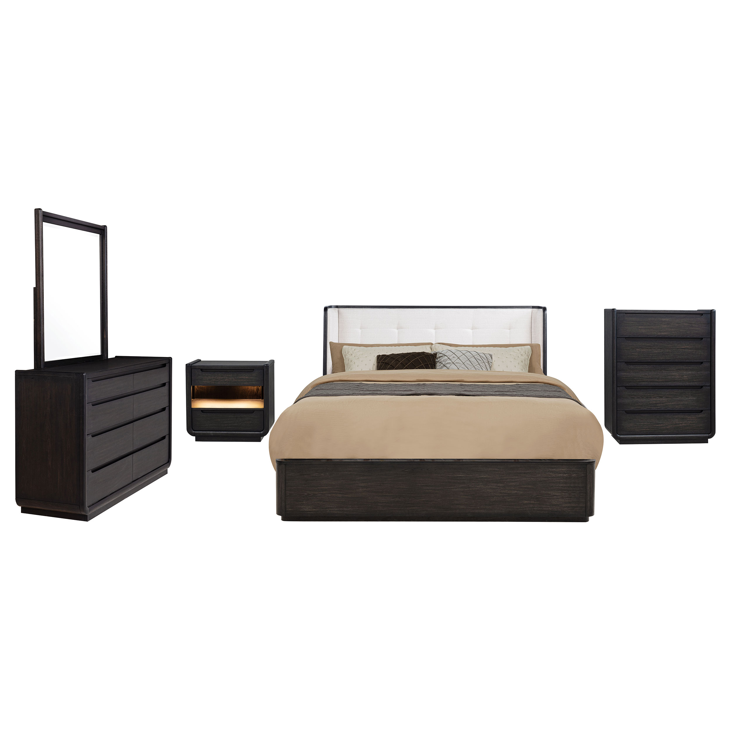 Leandro QUEEN BED 5 PC SET