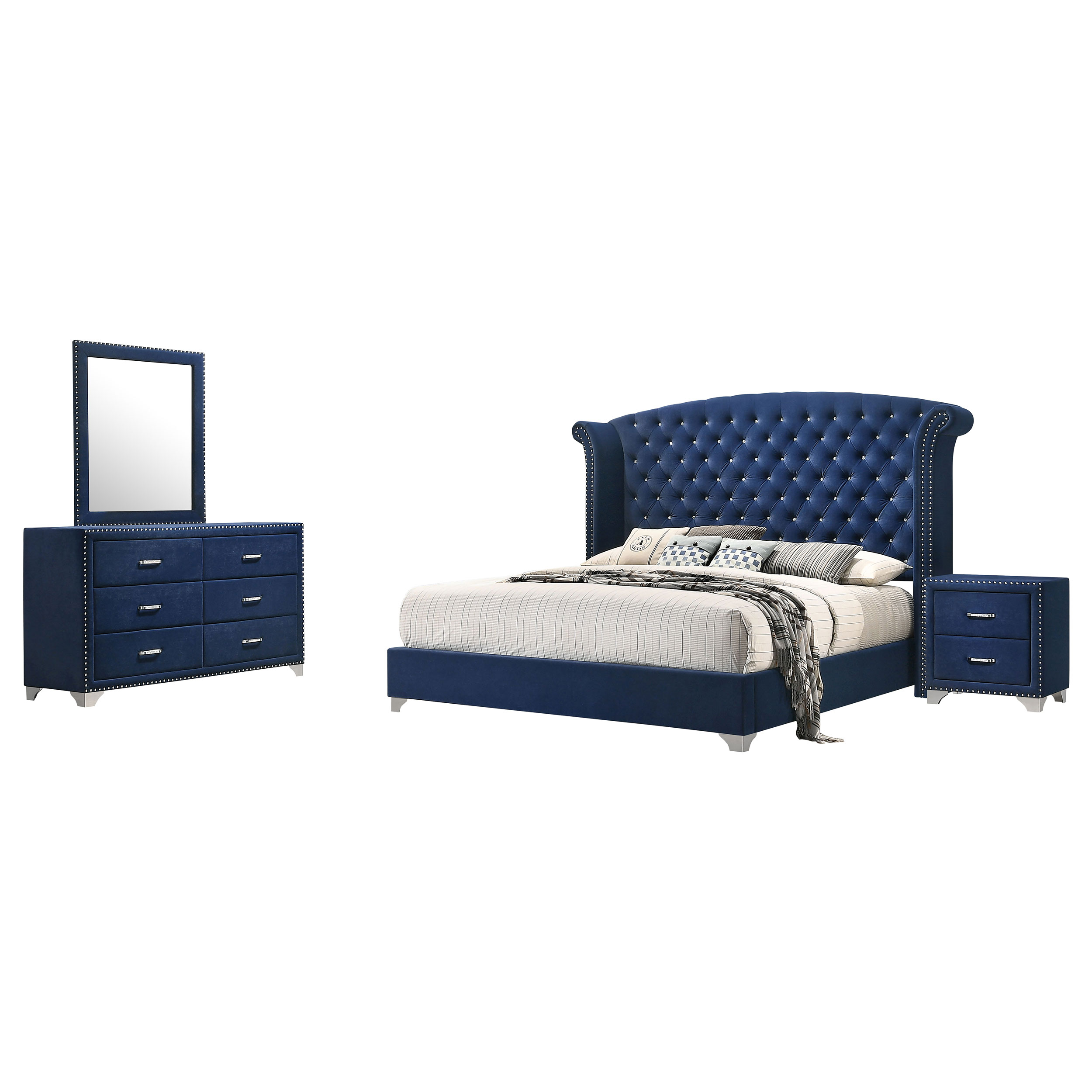 Melody CALIFORNIA KING BED 4 PC SET