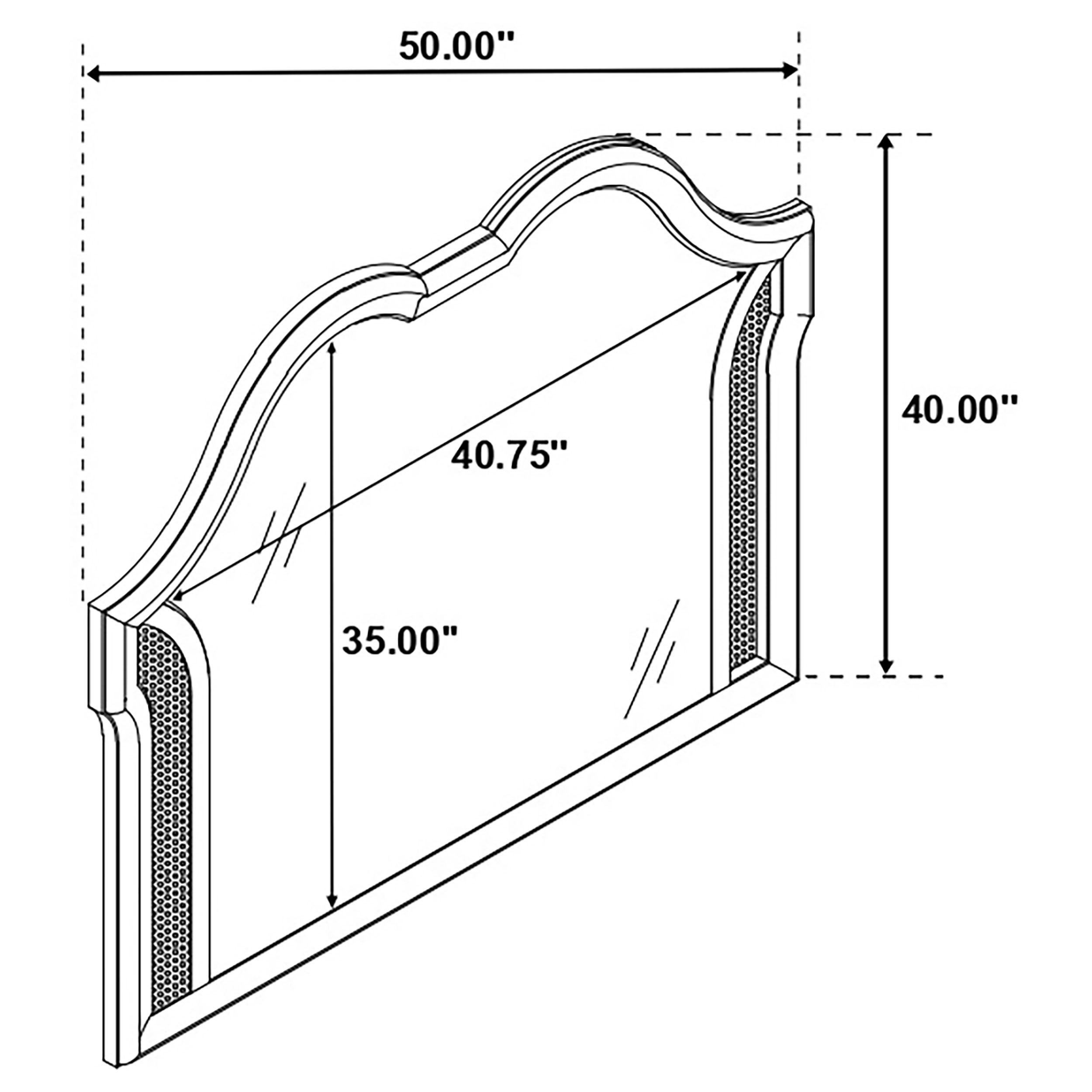 Evangeline QUEEN BED 4 PC SET