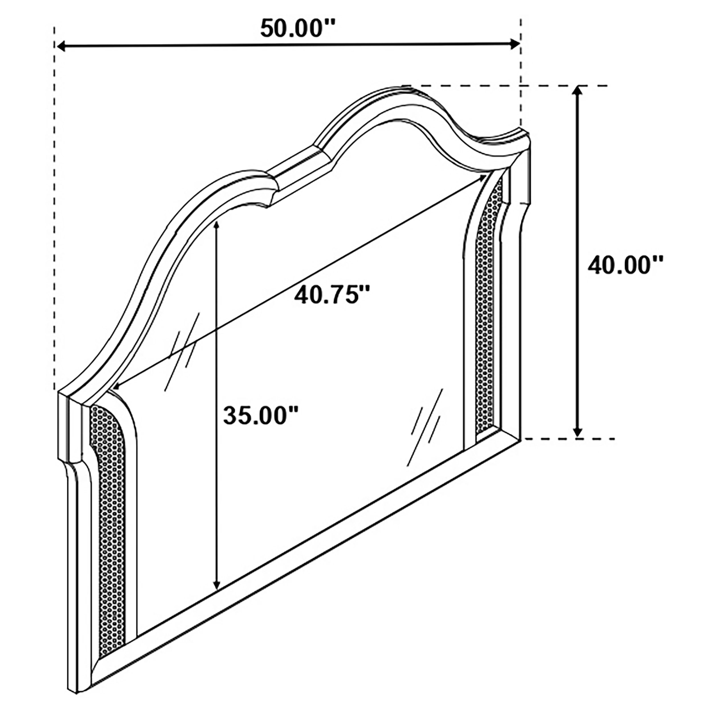 Evangeline QUEEN BED 5 PC SET