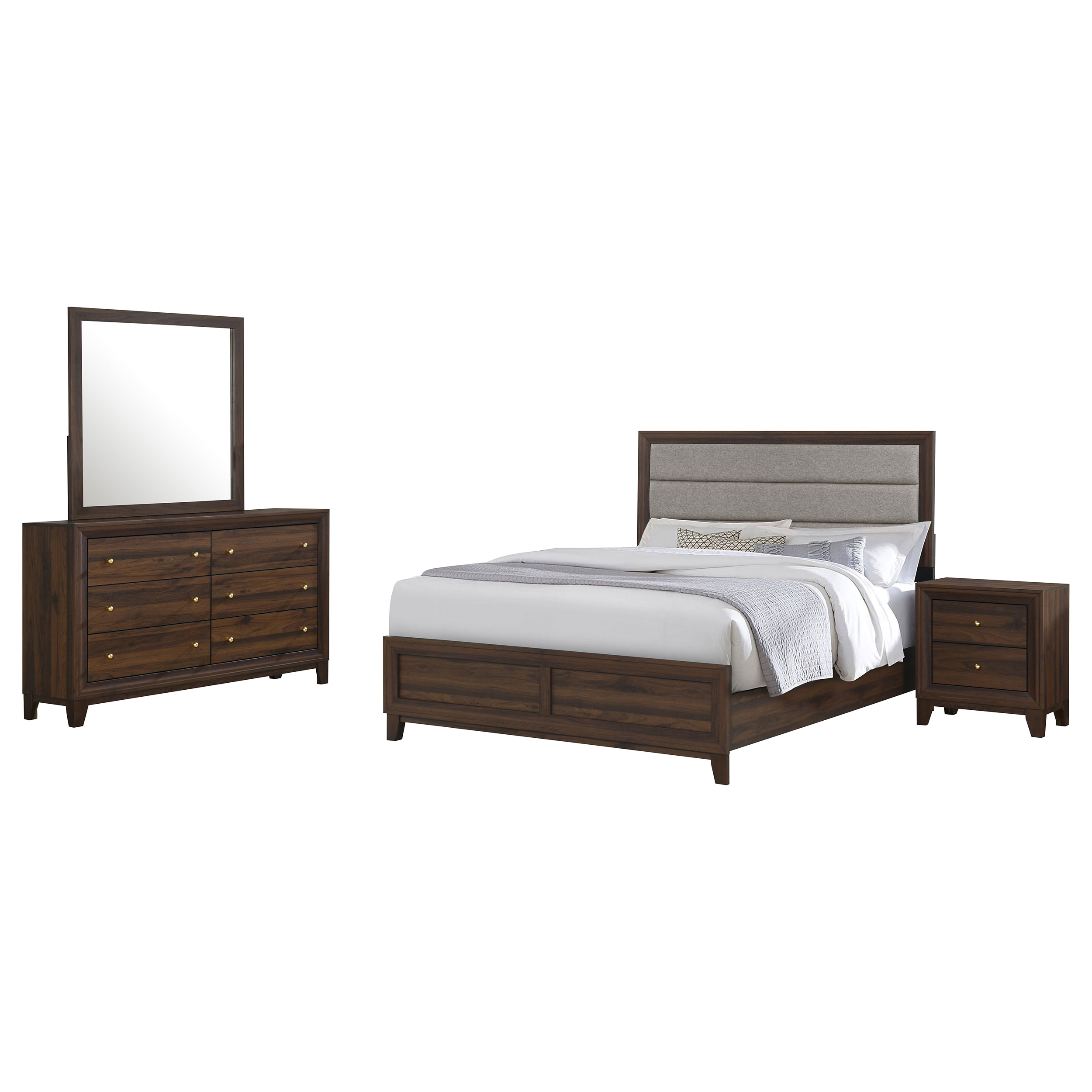 Welsley EASTERN KING BED 4 PC SET