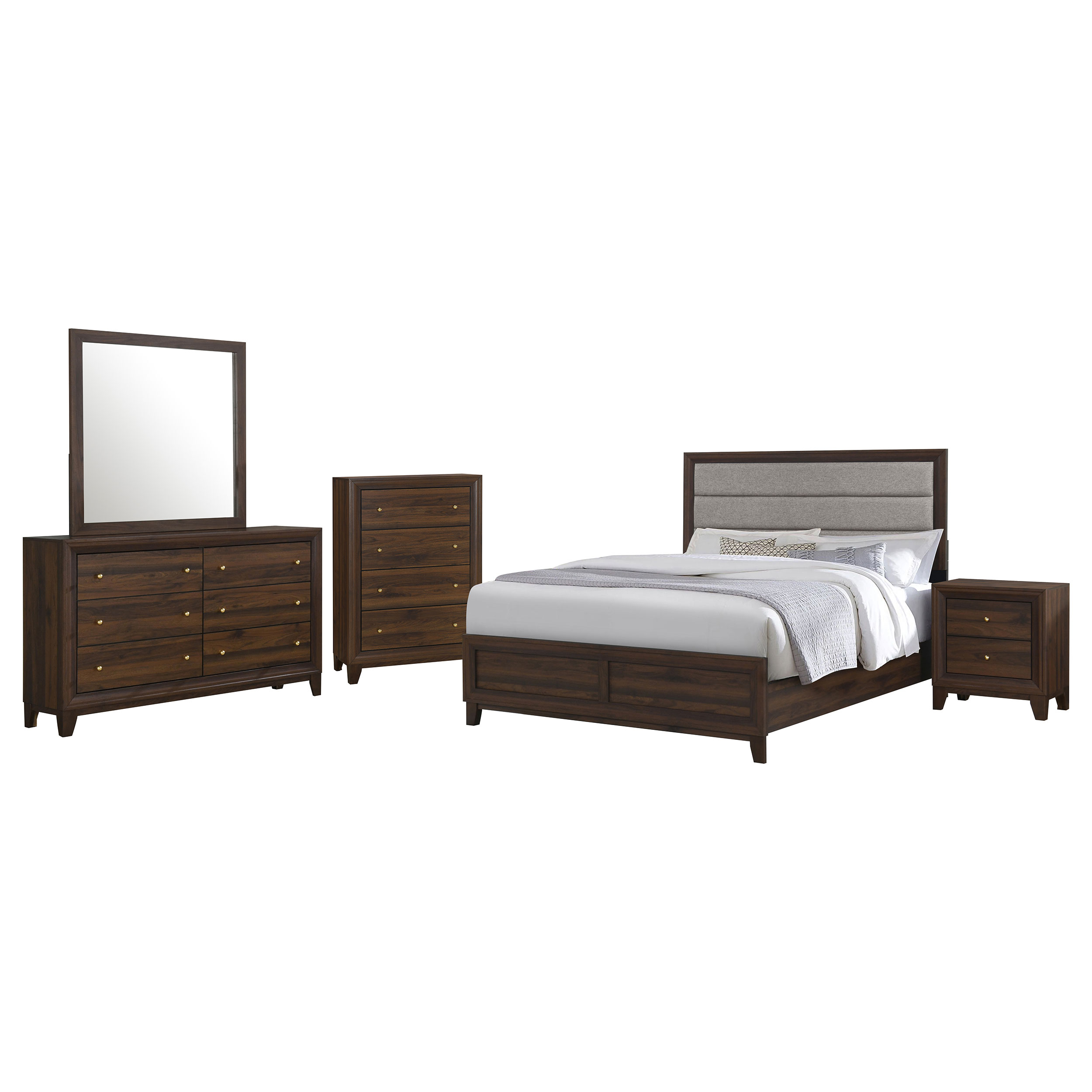 Welsley EASTERN KING BED 5 PC SET