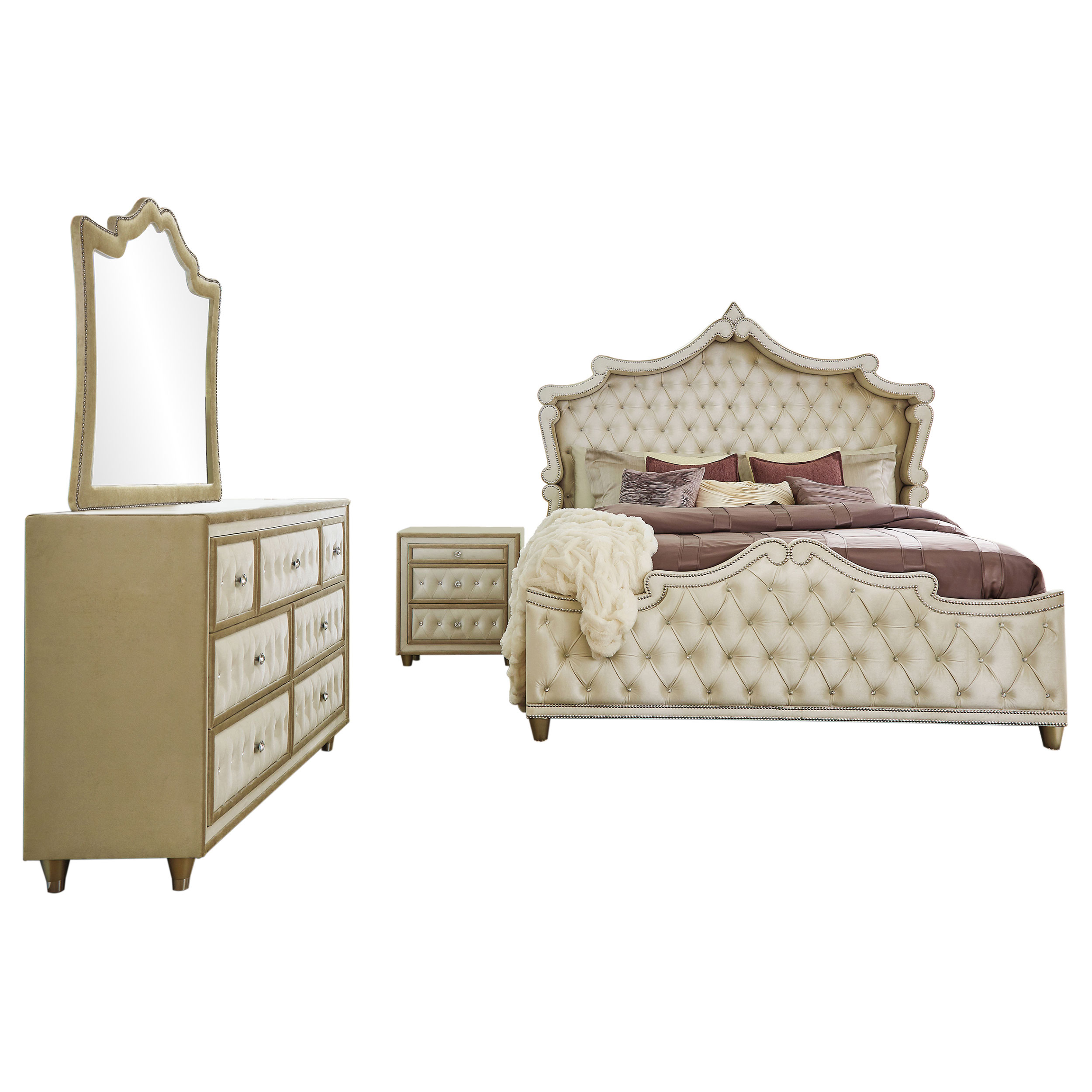 Antonella EASTERN KING BED 4 PC SET