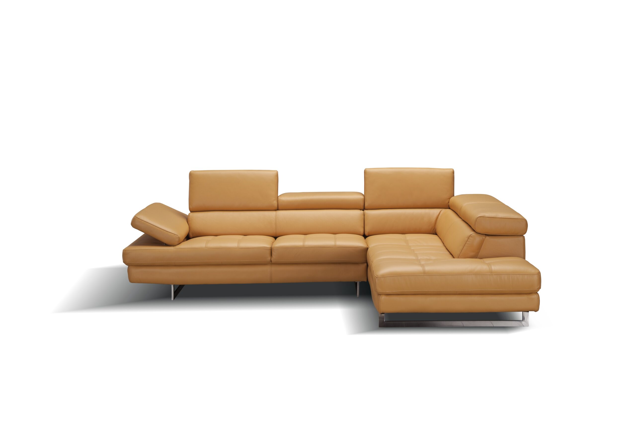 A761 Italian Leather Sectional Freesia In Right Hand Facing