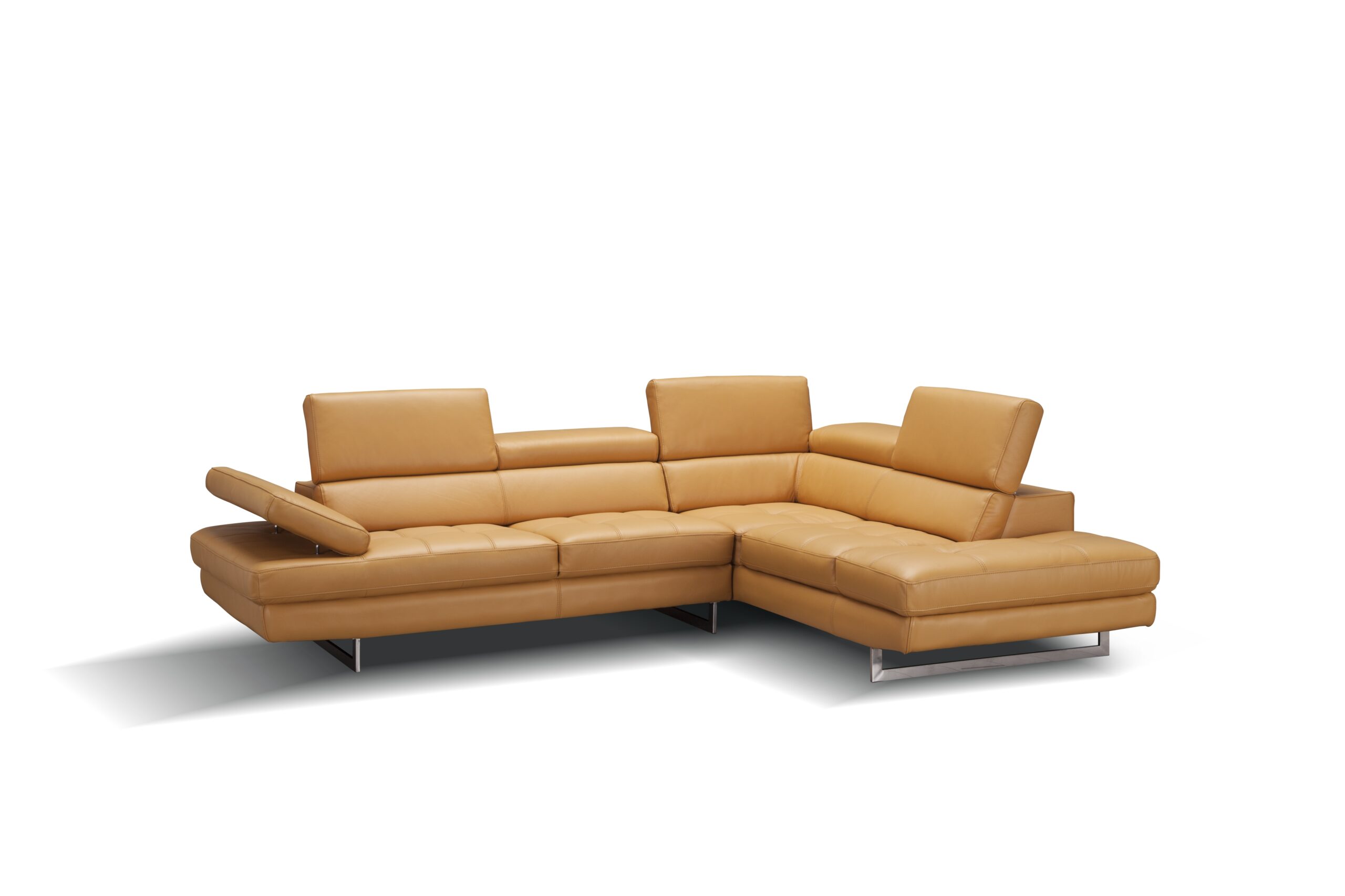 A761 Italian Leather Sectional Freesia In Right Hand Facing