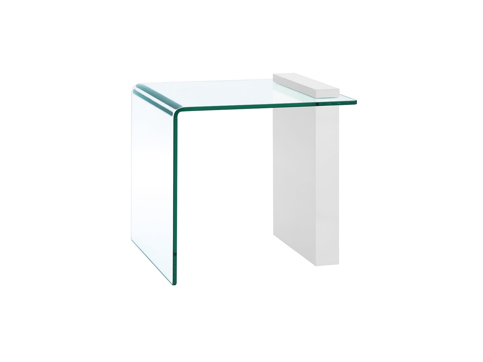 Buono end table in walnut veneer.