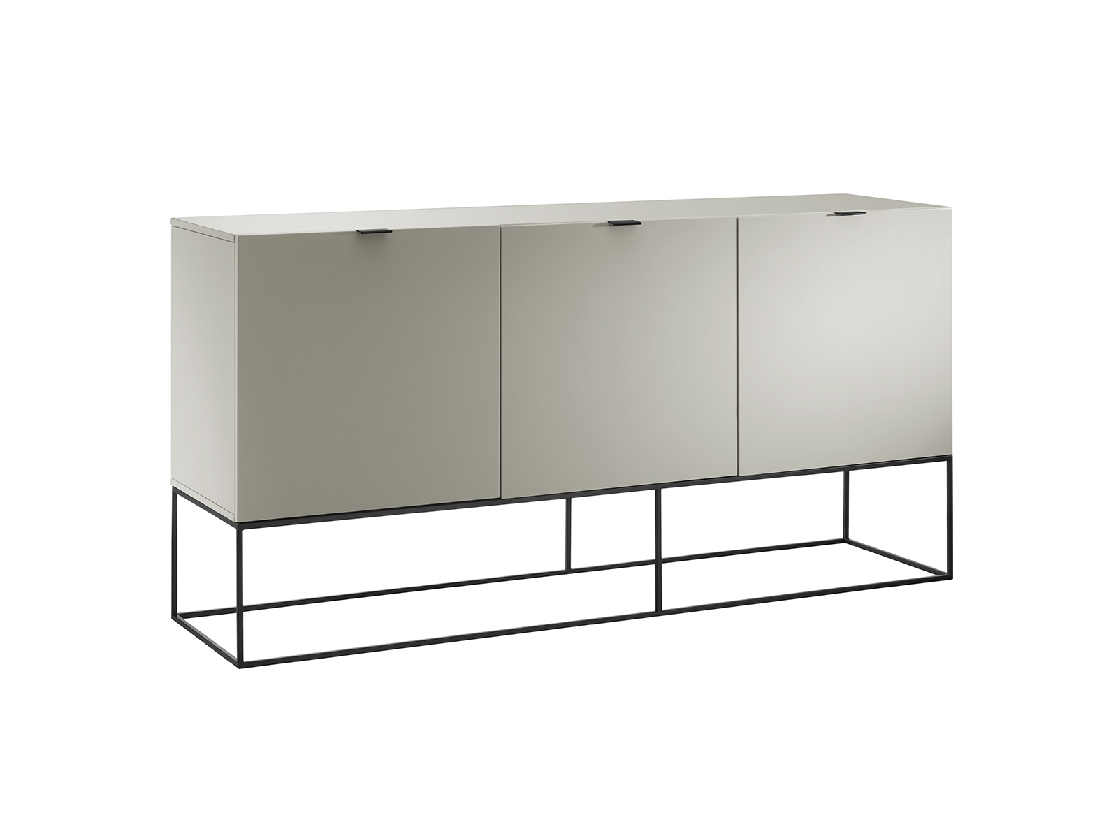 Vizzione buffet in taupe high gloss with storage.