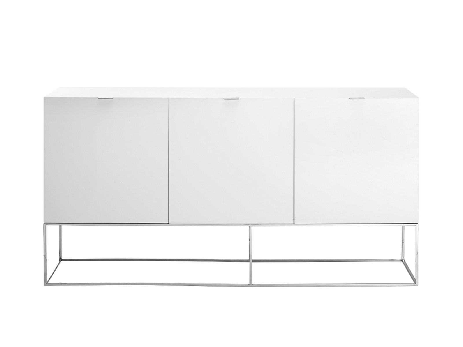 Vizzione buffet in taupe high gloss with storage.