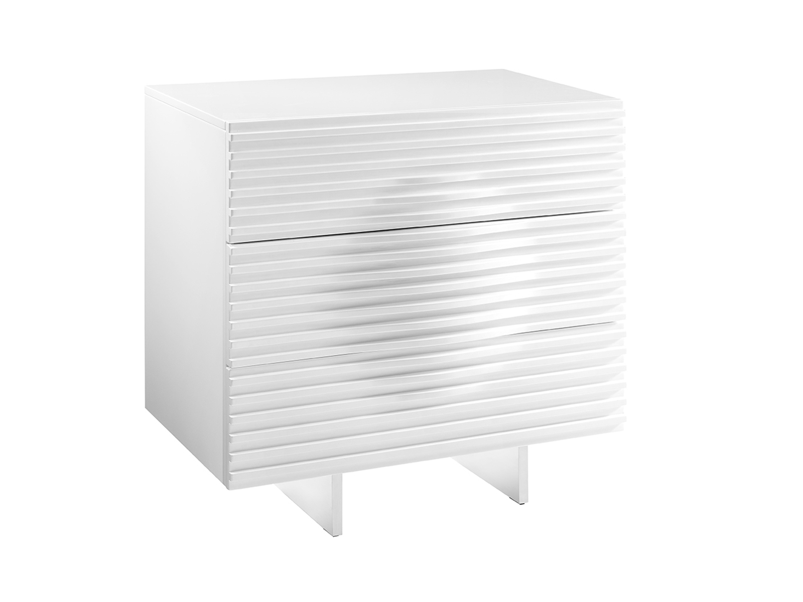 Moon dresser in white high gloss.