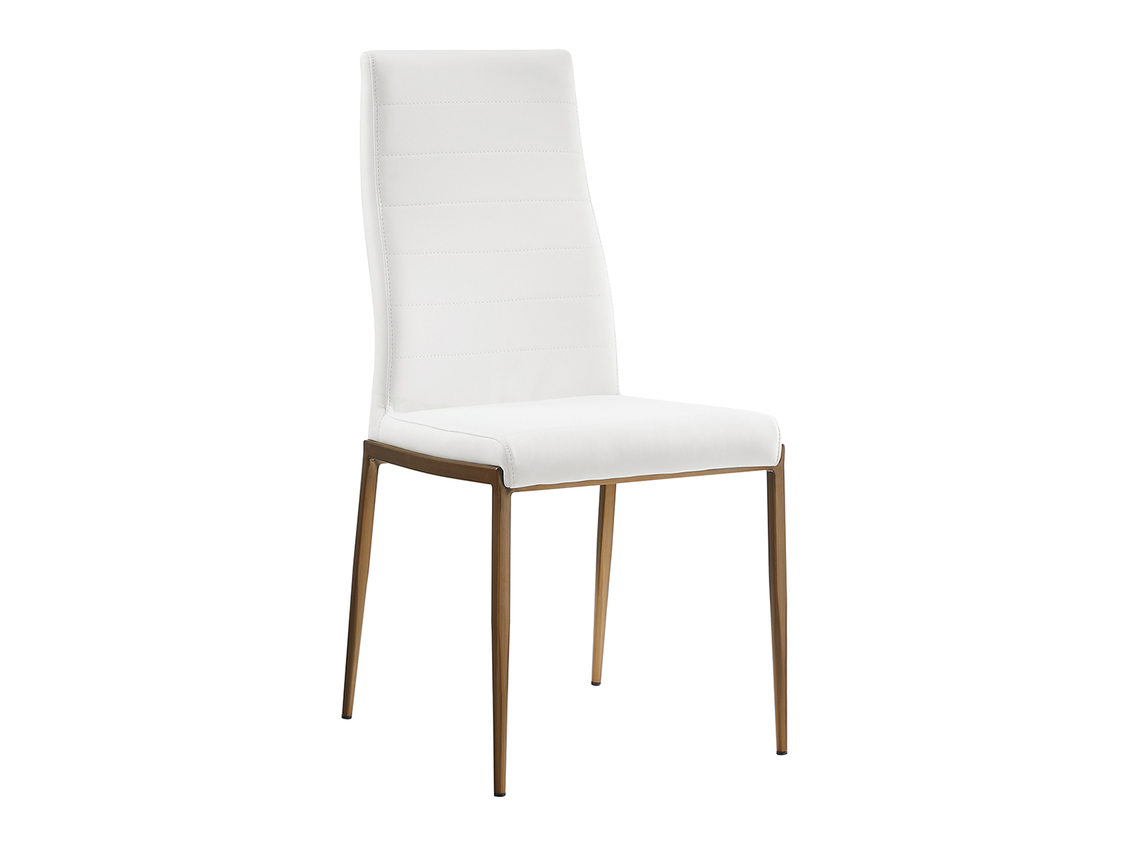 Firenze Set of 2 dining chair in gray pu leather.