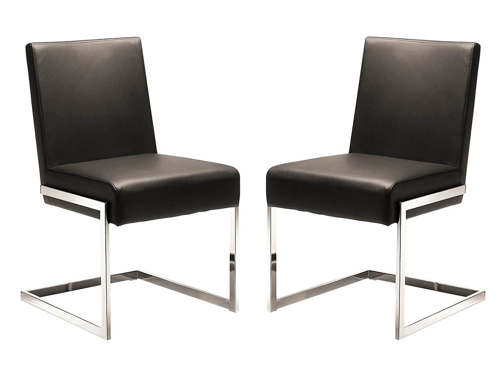 Andrea Set of 2 dining chair in beige linen fabric.