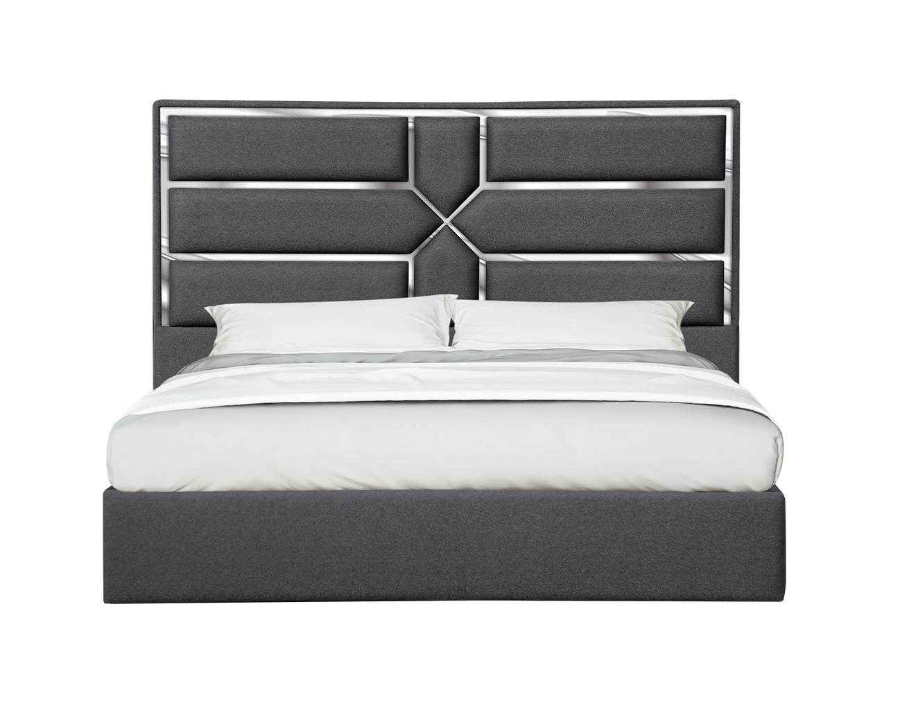 Da Vinci Queen Bed in Charcoal