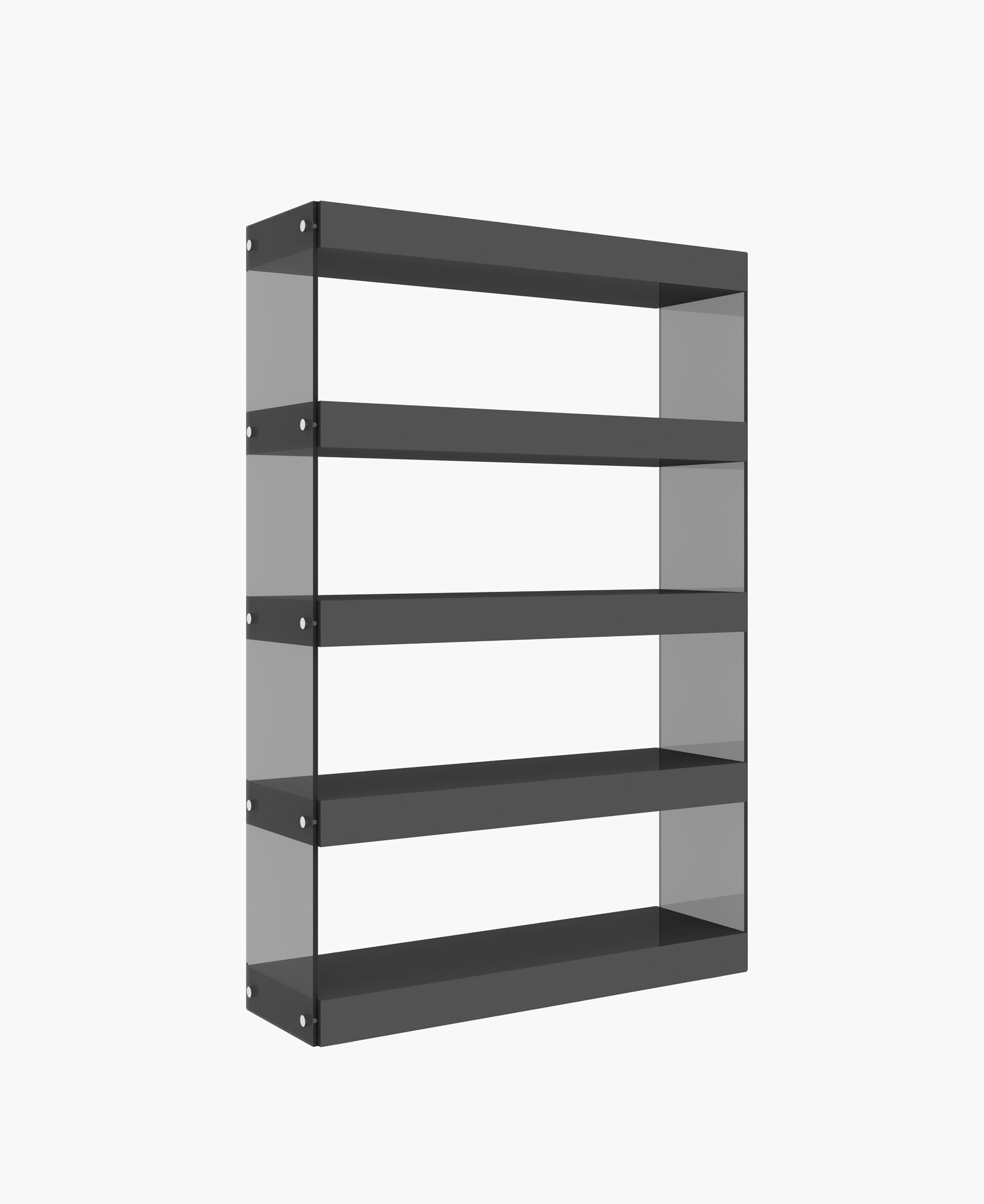 Cloud Curio Unit in Grey High Gloss