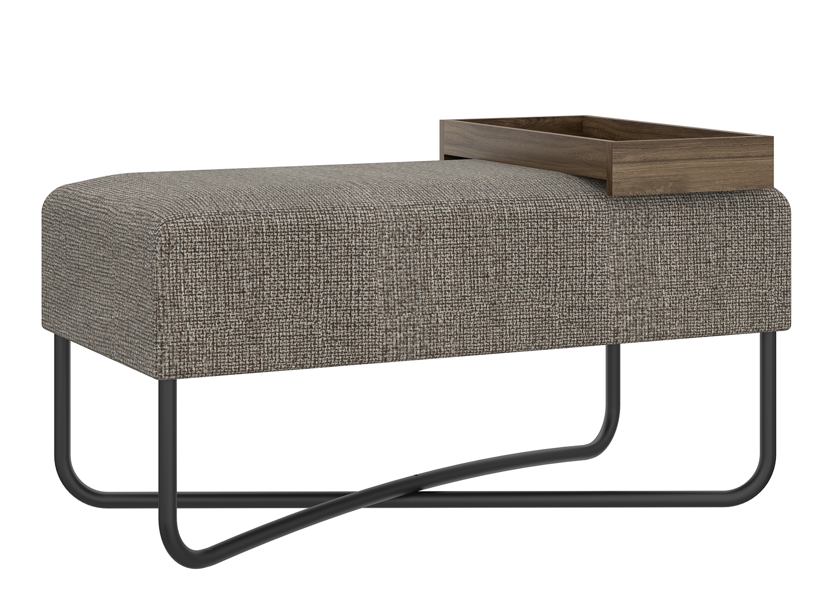 Leaf end table in white marbled porcelain.