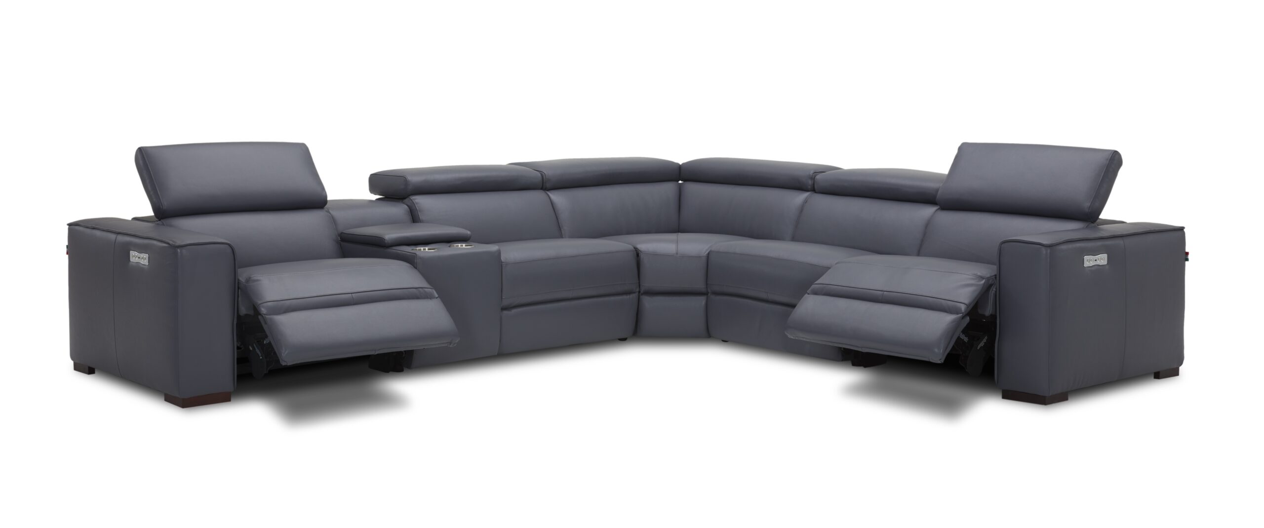 Picasso Motion Sectional in Blue Grey
