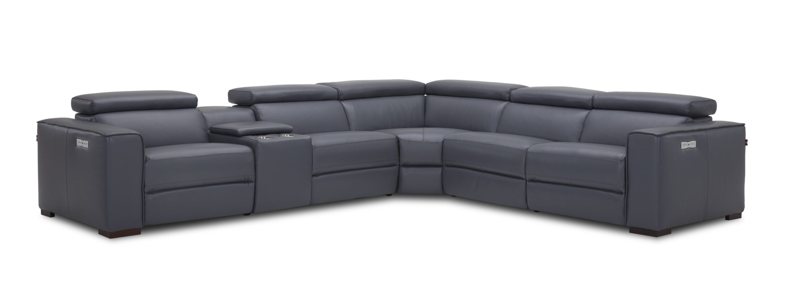 Picasso Motion Sectional in Blue Grey