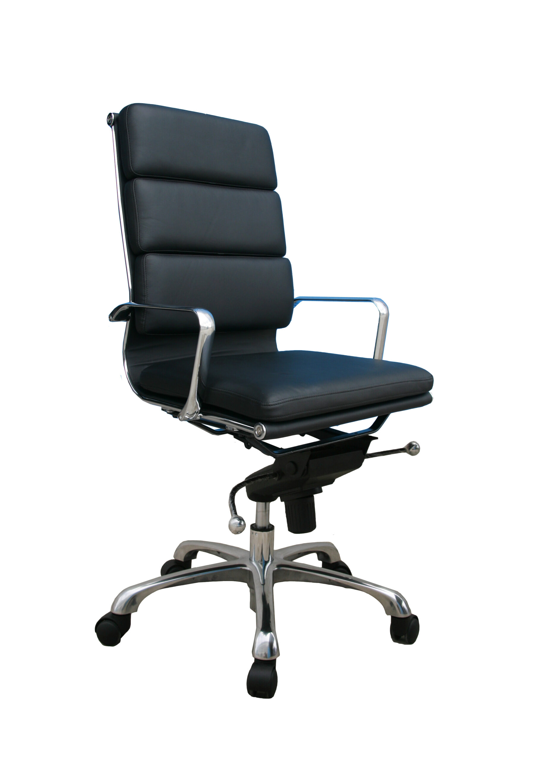 Plush Black High Back Office Chair