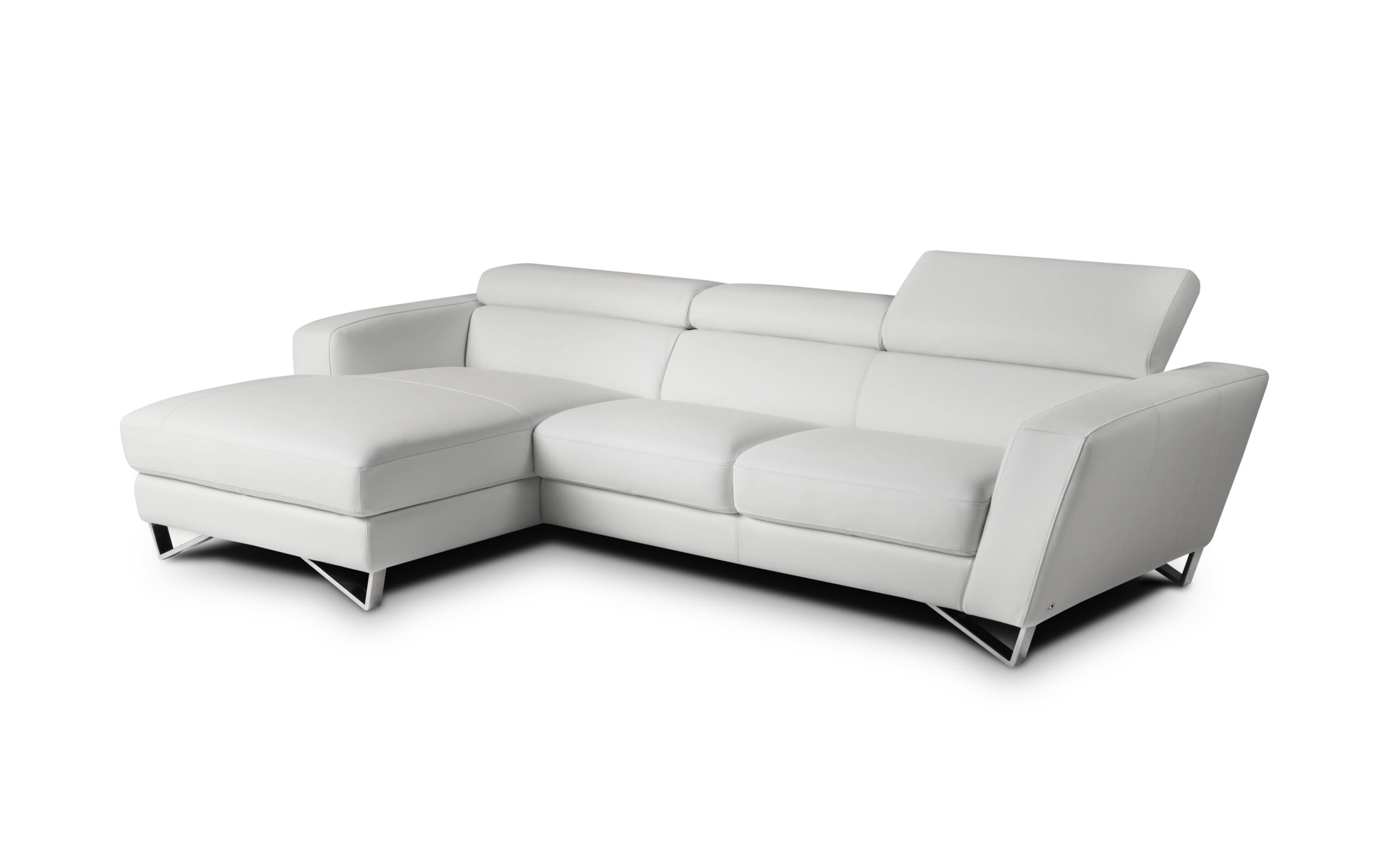Sparta Mini Left Hand Facing Chaise in White