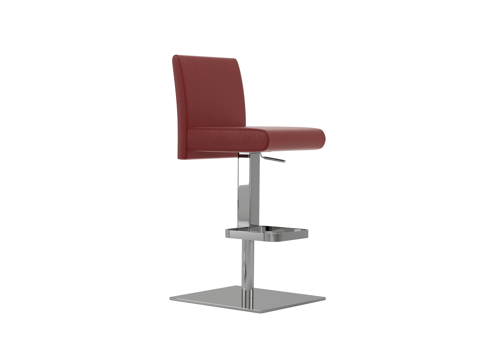 Suzzie 180 swivel arm counter stool in gray linen fabric.