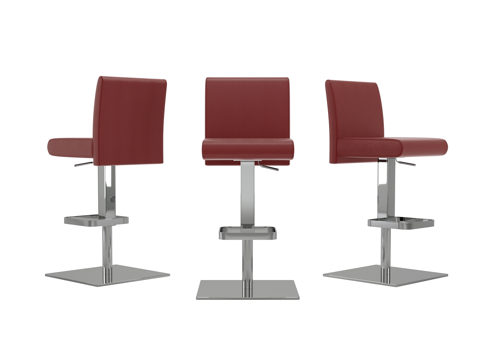 Suzzie 180 swivel arm counter stool in gray linen fabric.