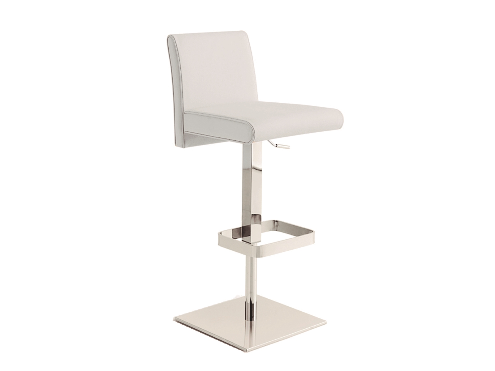 Suzzie 180 swivel arm counter stool in gray linen fabric.