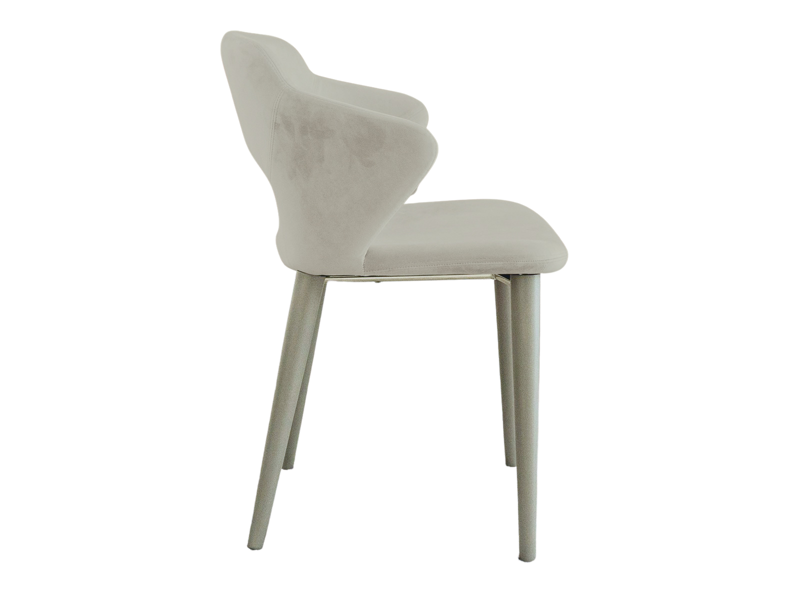 Marilyn Set of 2 dining chair in gray velvet fabric.