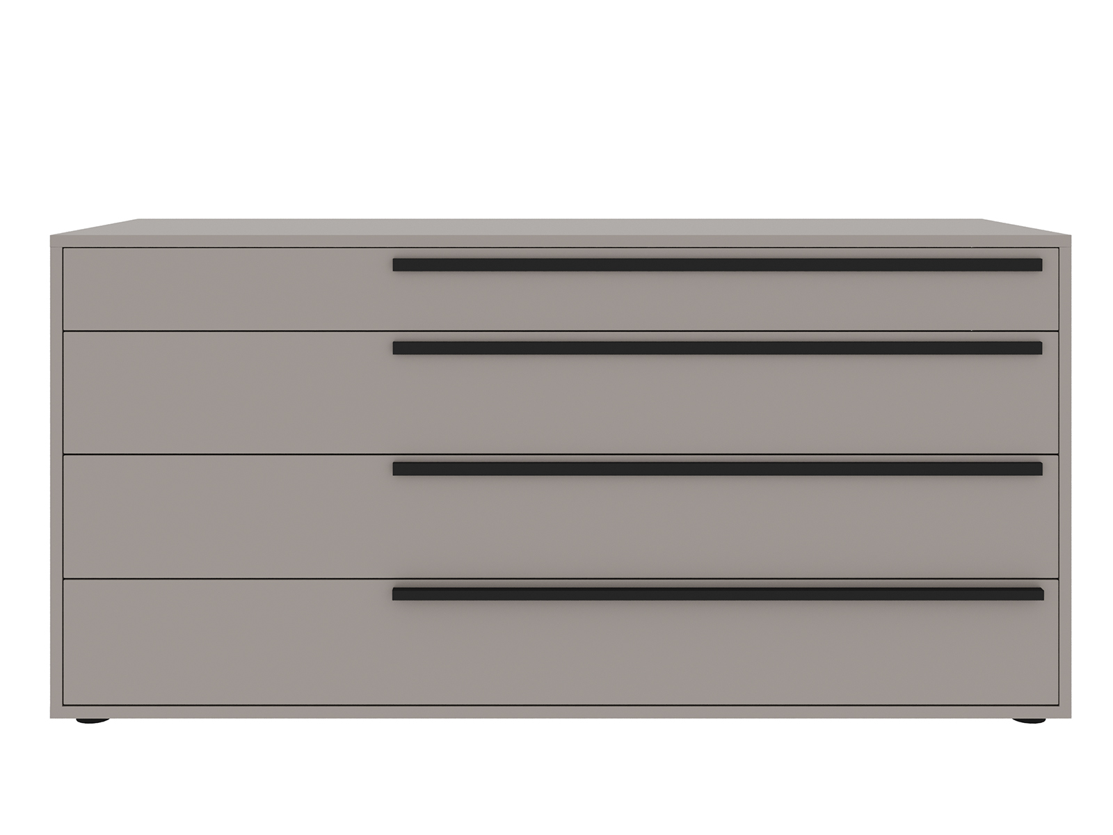 Carter dresser in taupe matte.