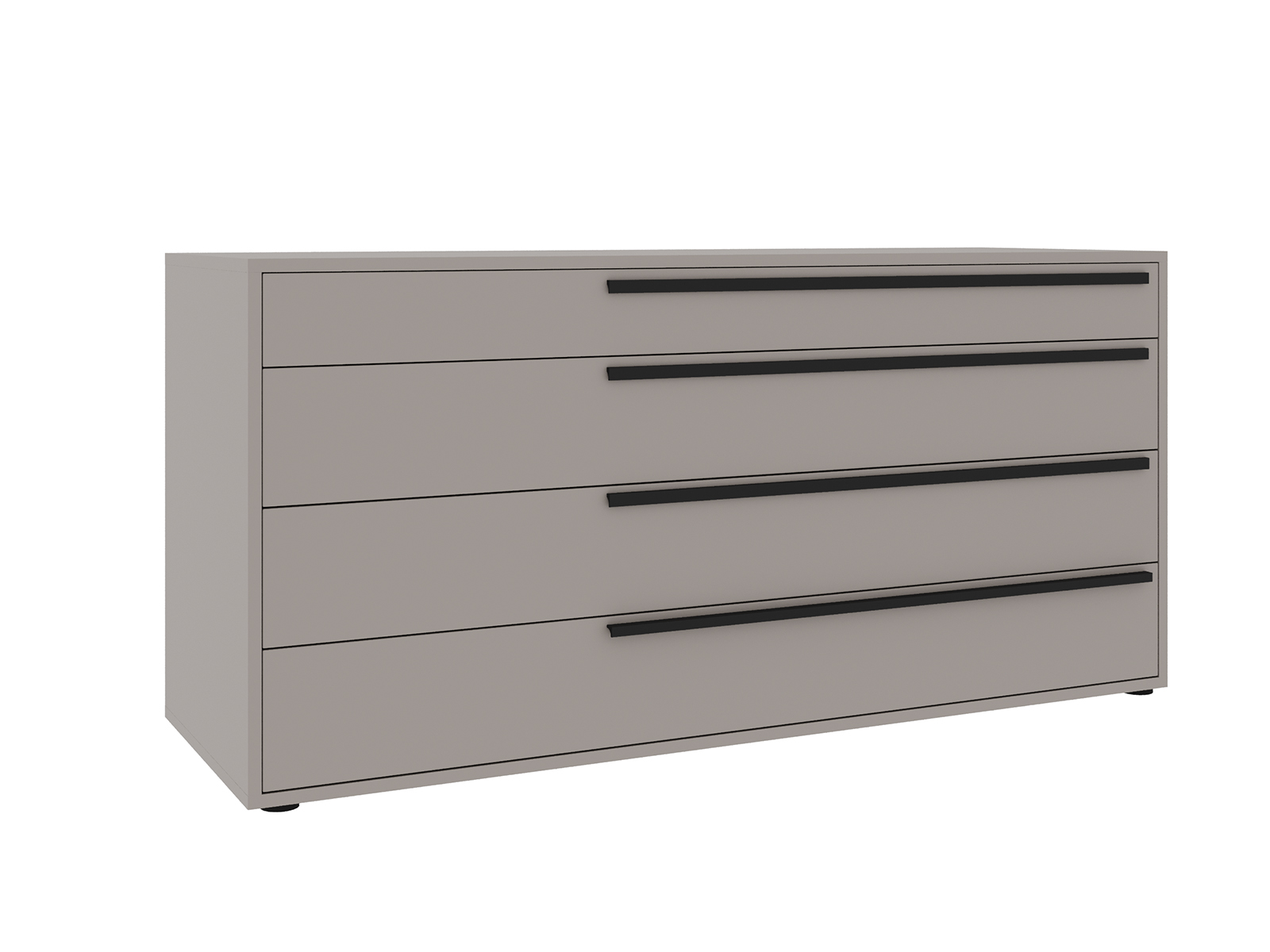 Carter dresser in taupe matte.