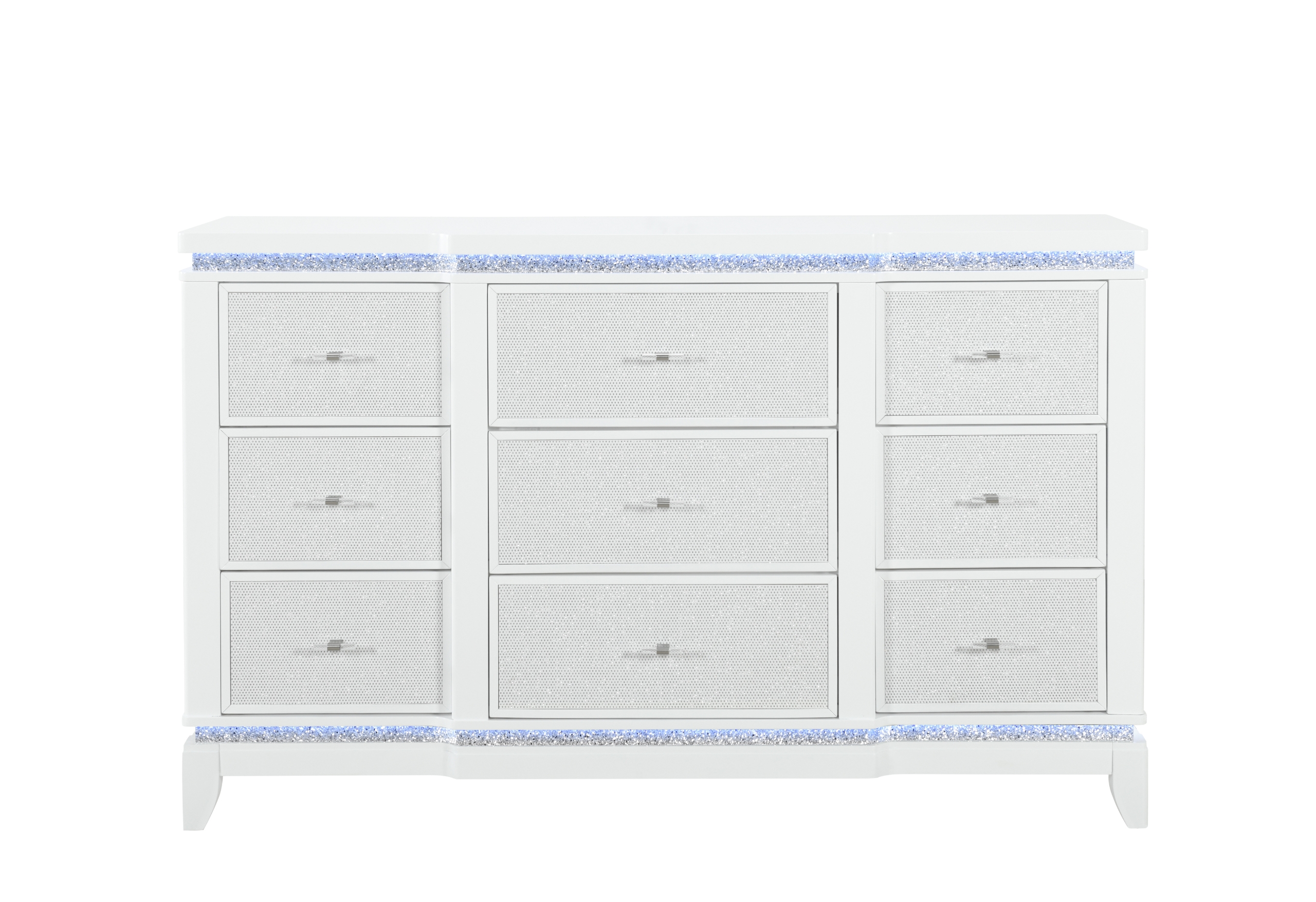 ALINA WHITE DRESSER WITH LED