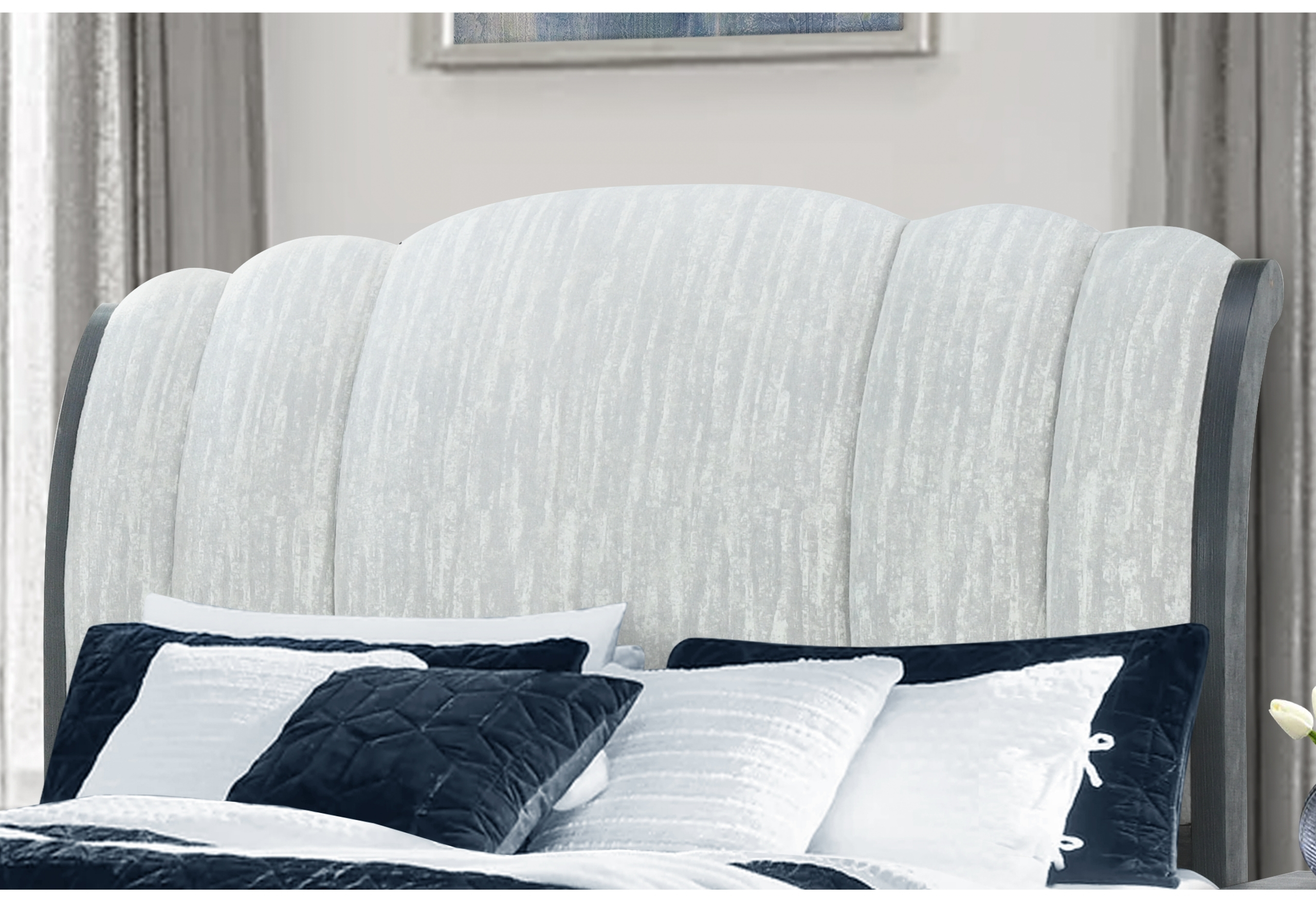 ROWAN GREY STORAGE QUEEN BED