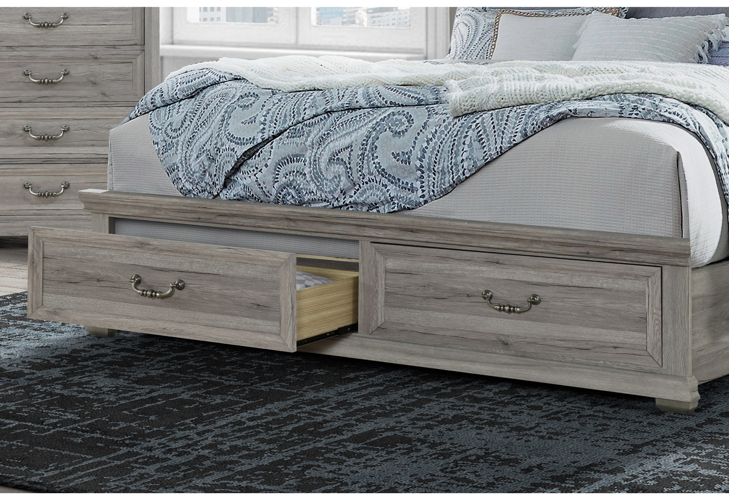 ROWAN NATURAL STORAGE QUEEN BED GROUP